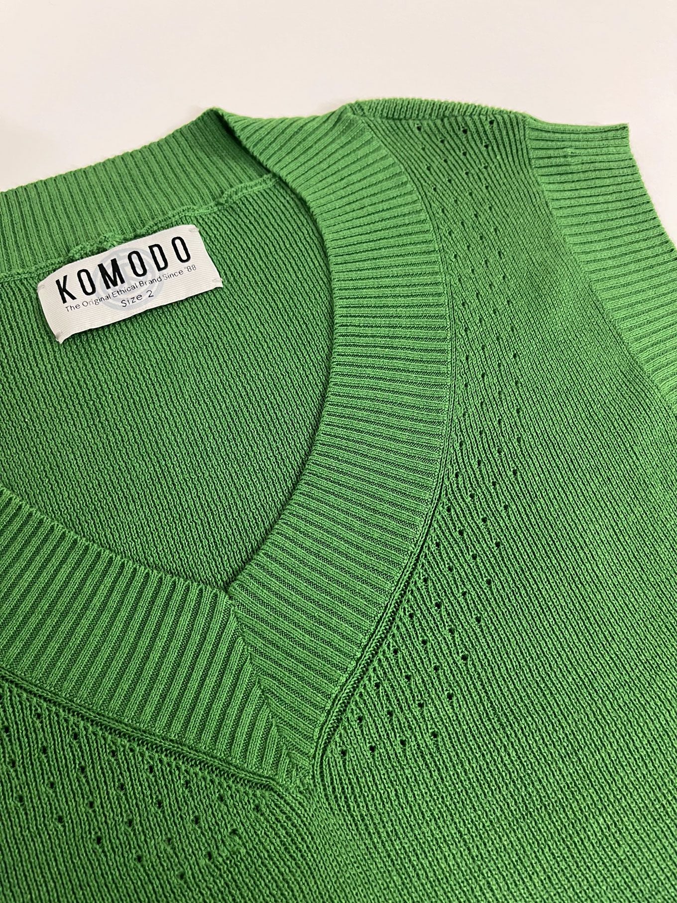 SANDER - Cotton Tencel Vest - Jungle Green