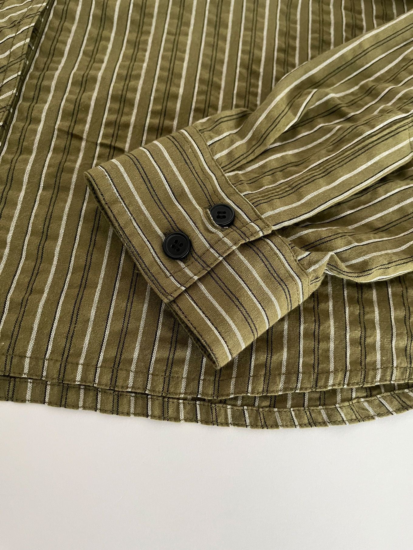 RIO - Organic Cotton Shirt - Green Stripe