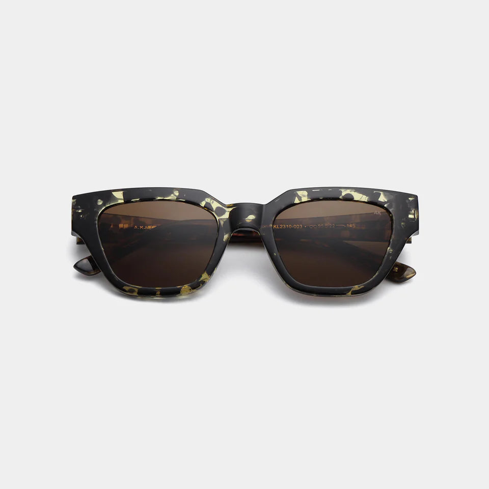 KAWS - Black / Yellow Tortoise Sunglasses by A.Kjaerbede