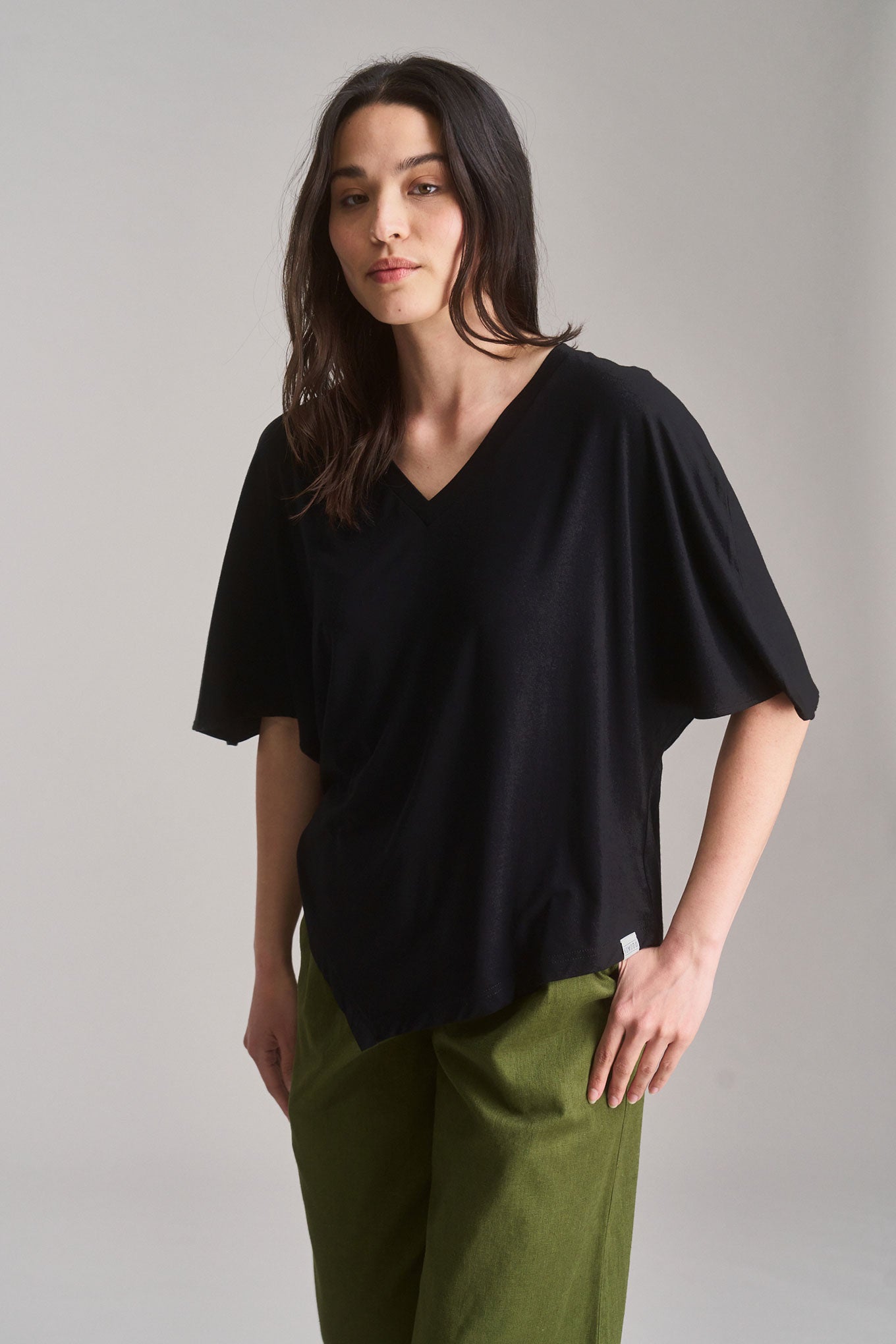ARIA - Modal Jersey Top - Black