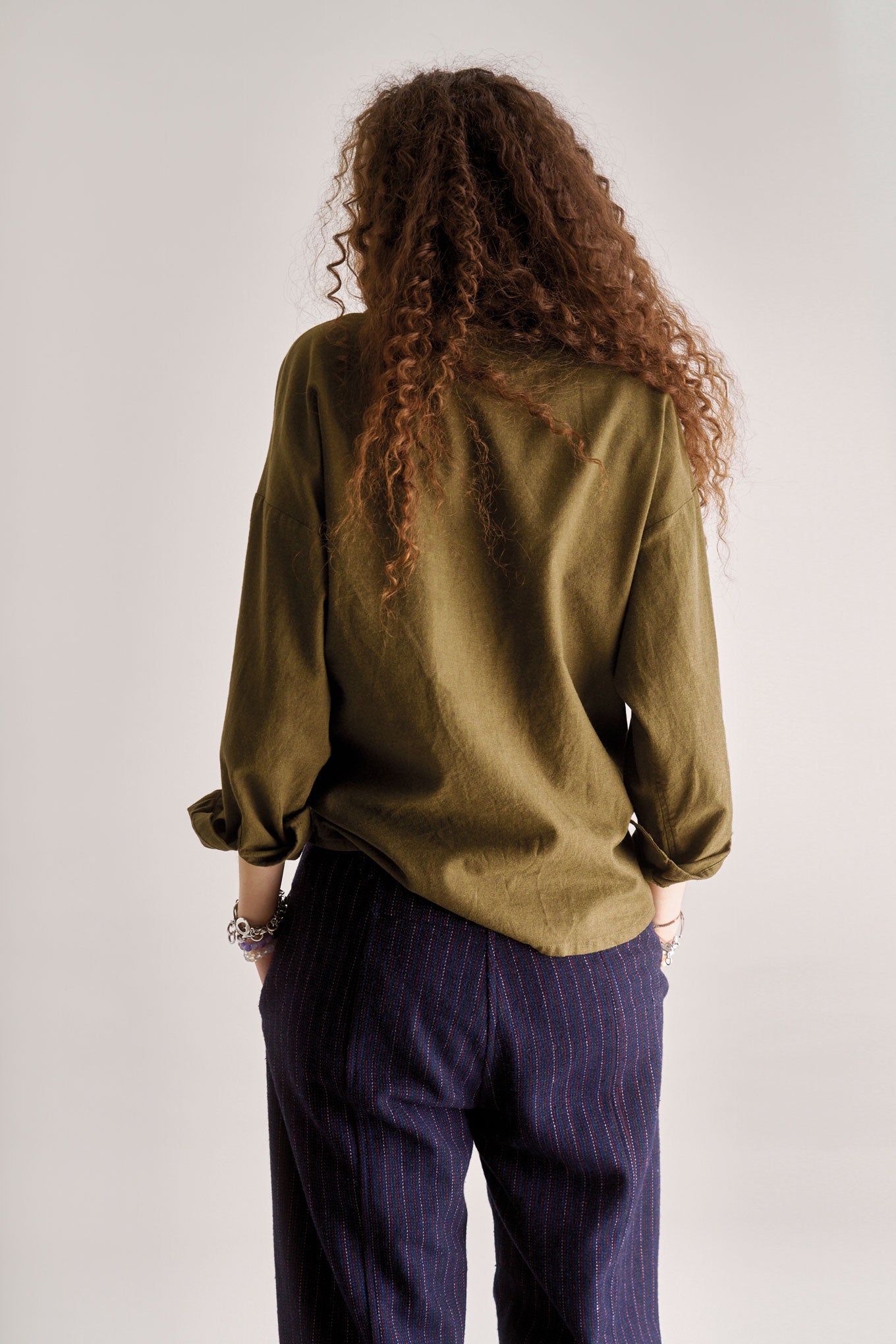 HANAKO Organic Cotton Shirt - Green