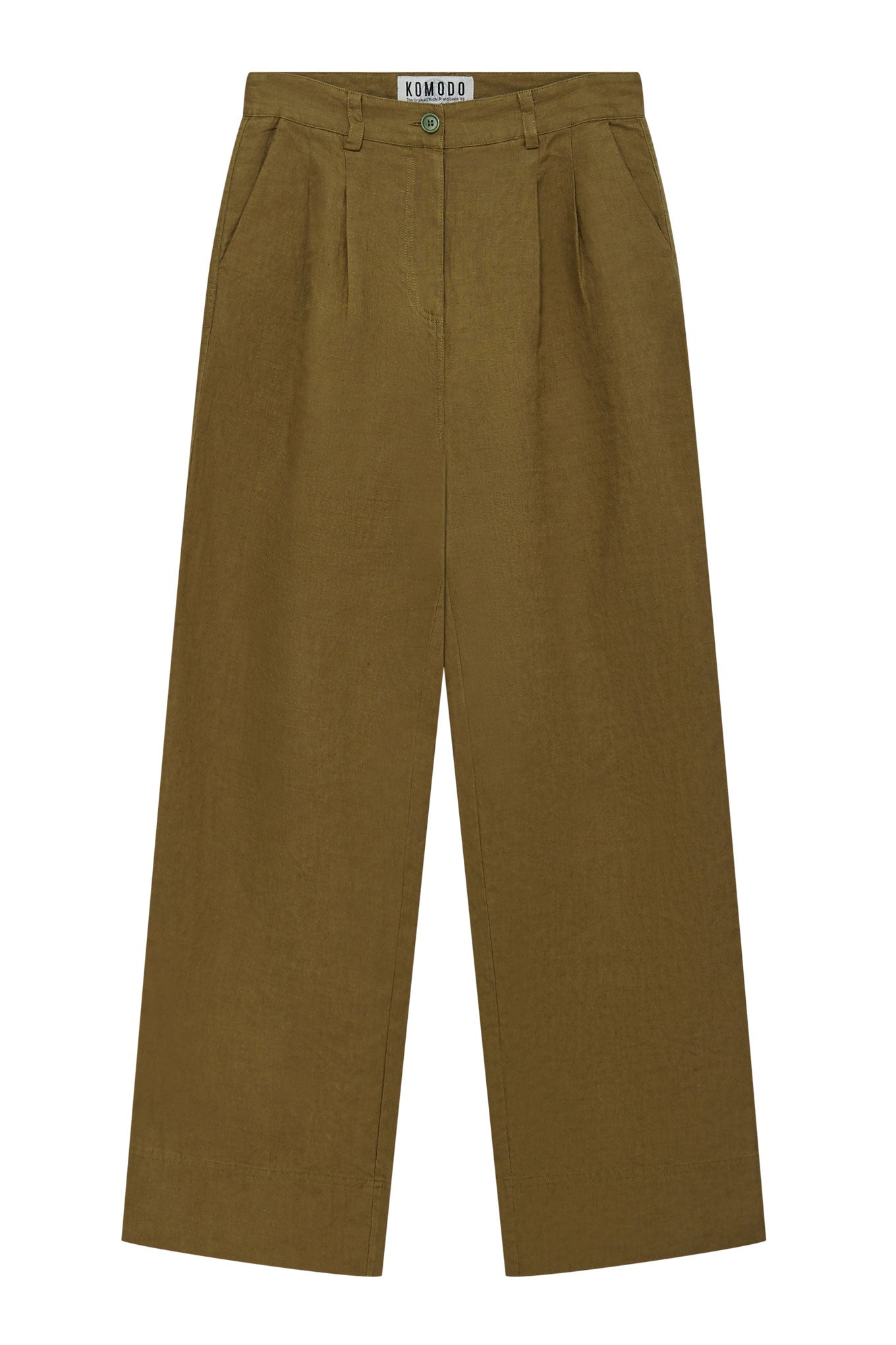 LION - Linen Trousers Khaki