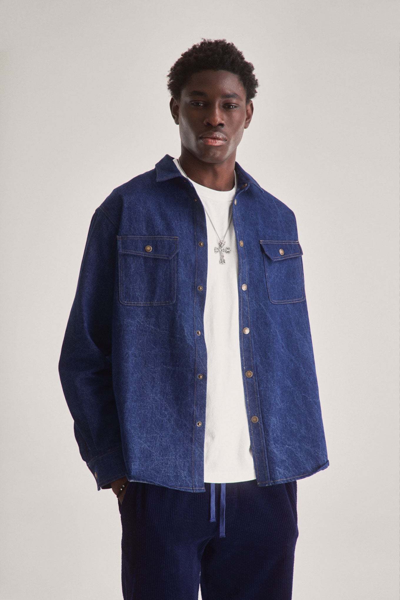 KARDA Organic Cotton Denim Shirt - Dark Denim