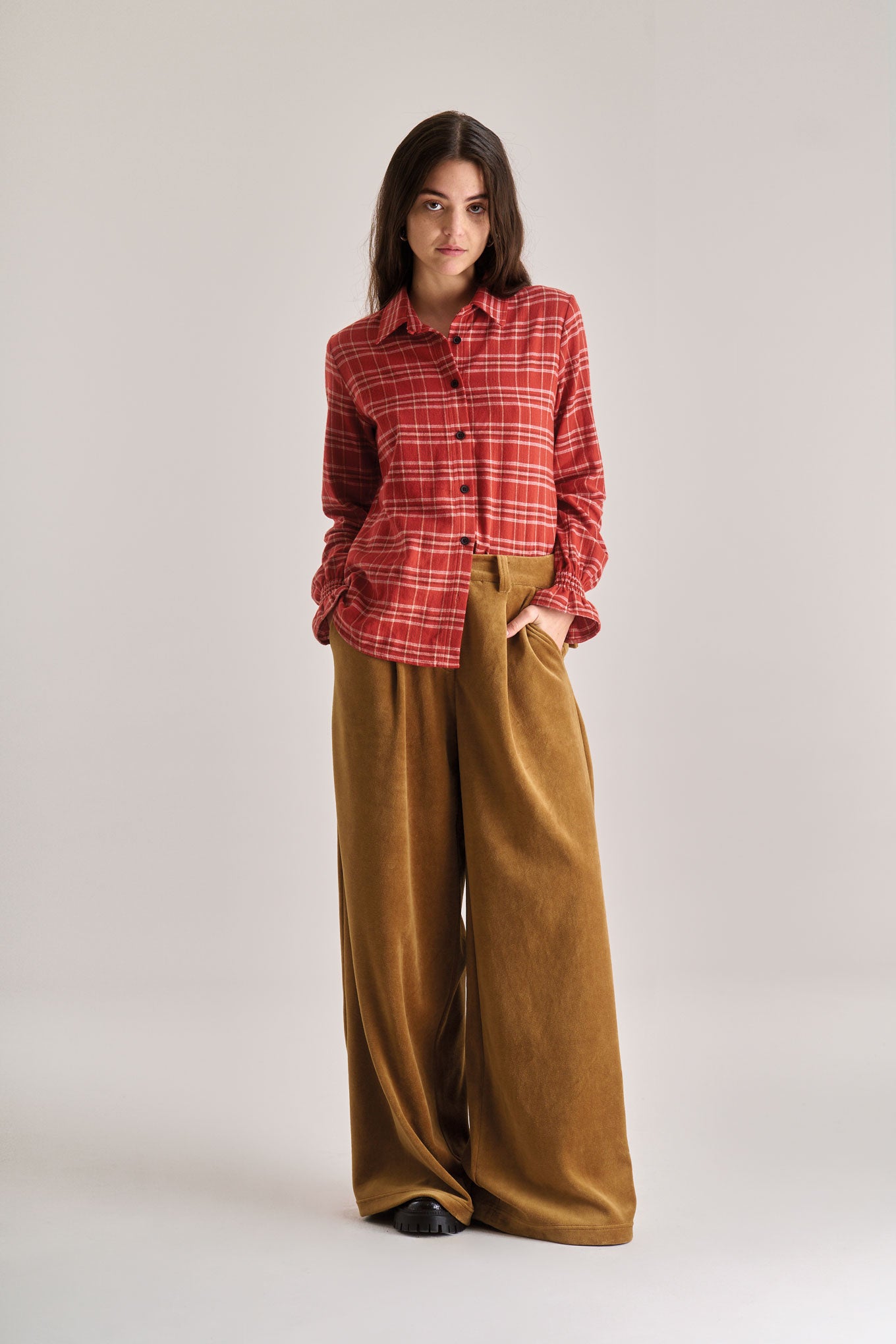 PAGE Organic Cotton Shirt - Red