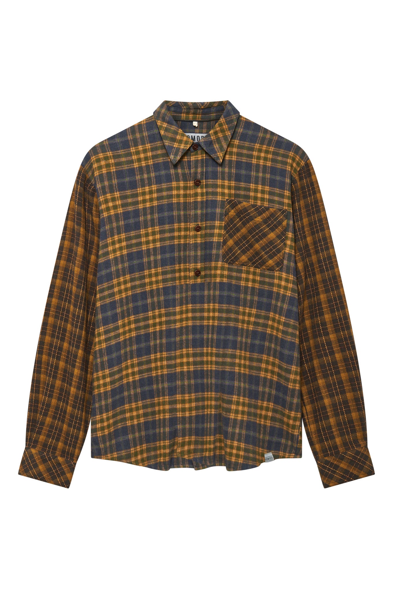 AXEL - Organic Cotton Patchwork Check Shirt