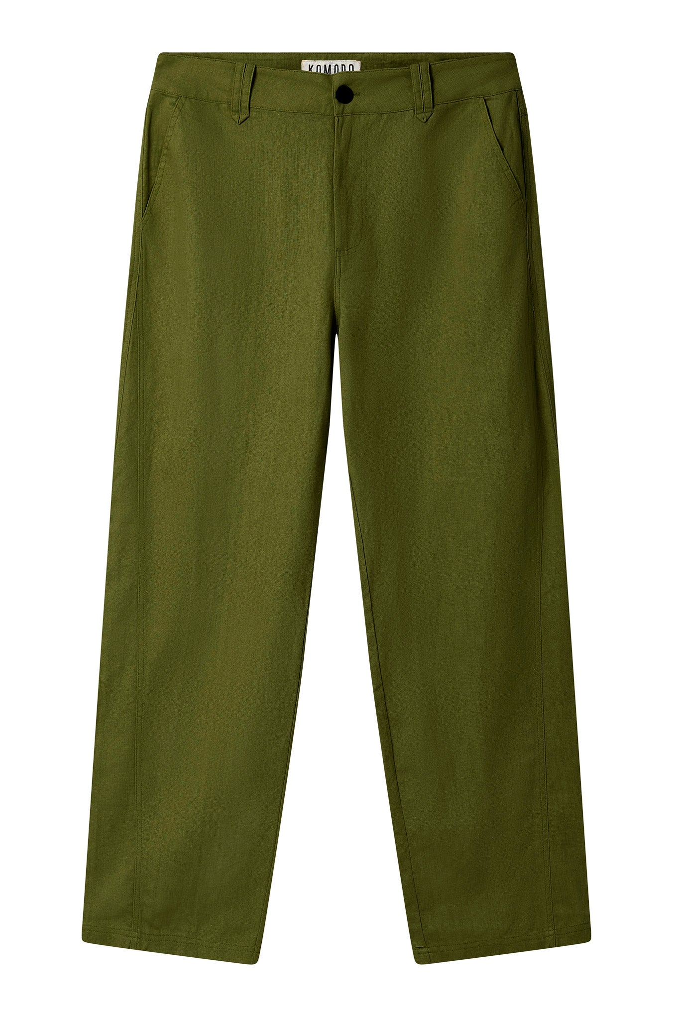 MAKULU - Organic Linen Cotton Trouser - Khaki