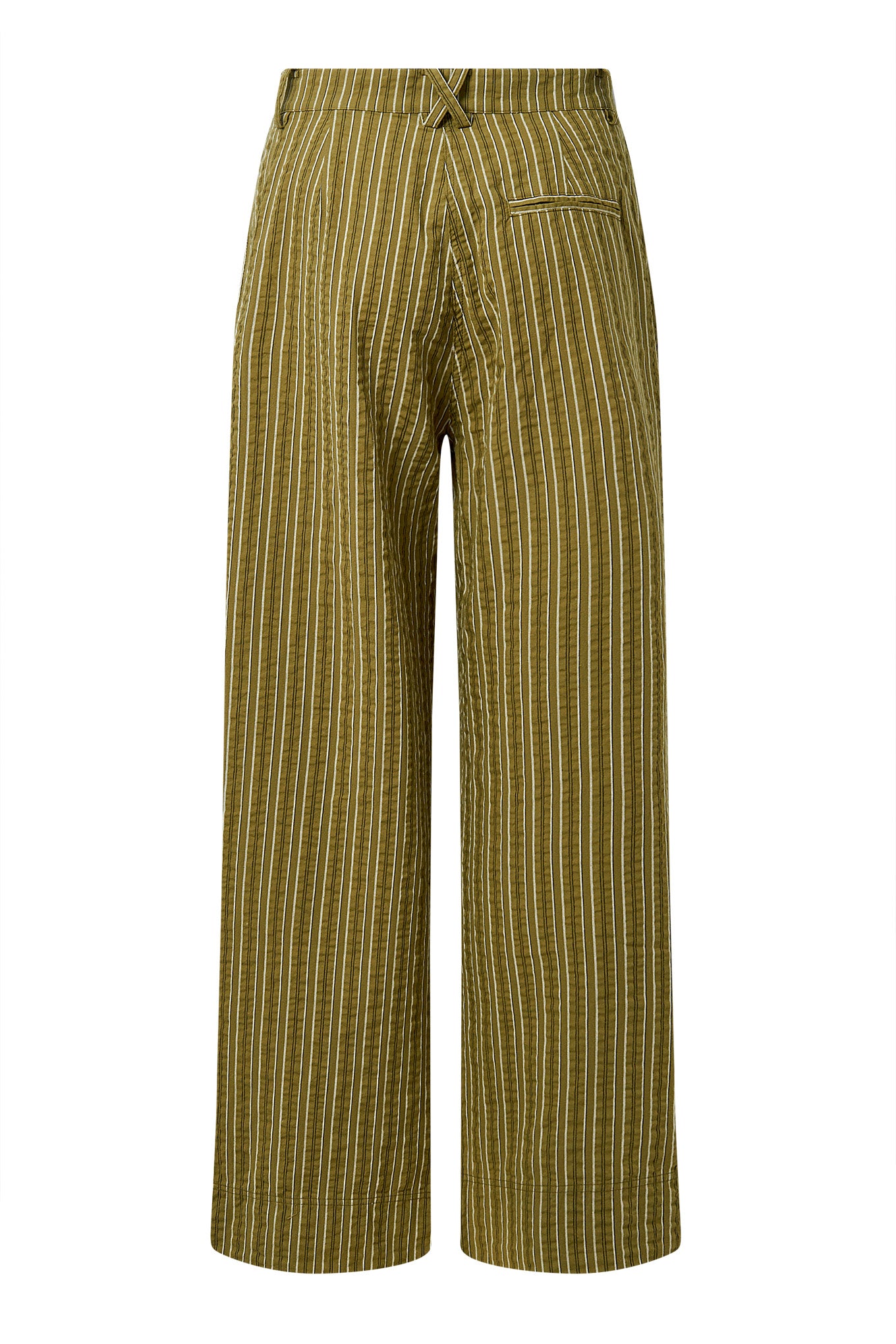LION - Organic Cotton Trouser - Green Stripe