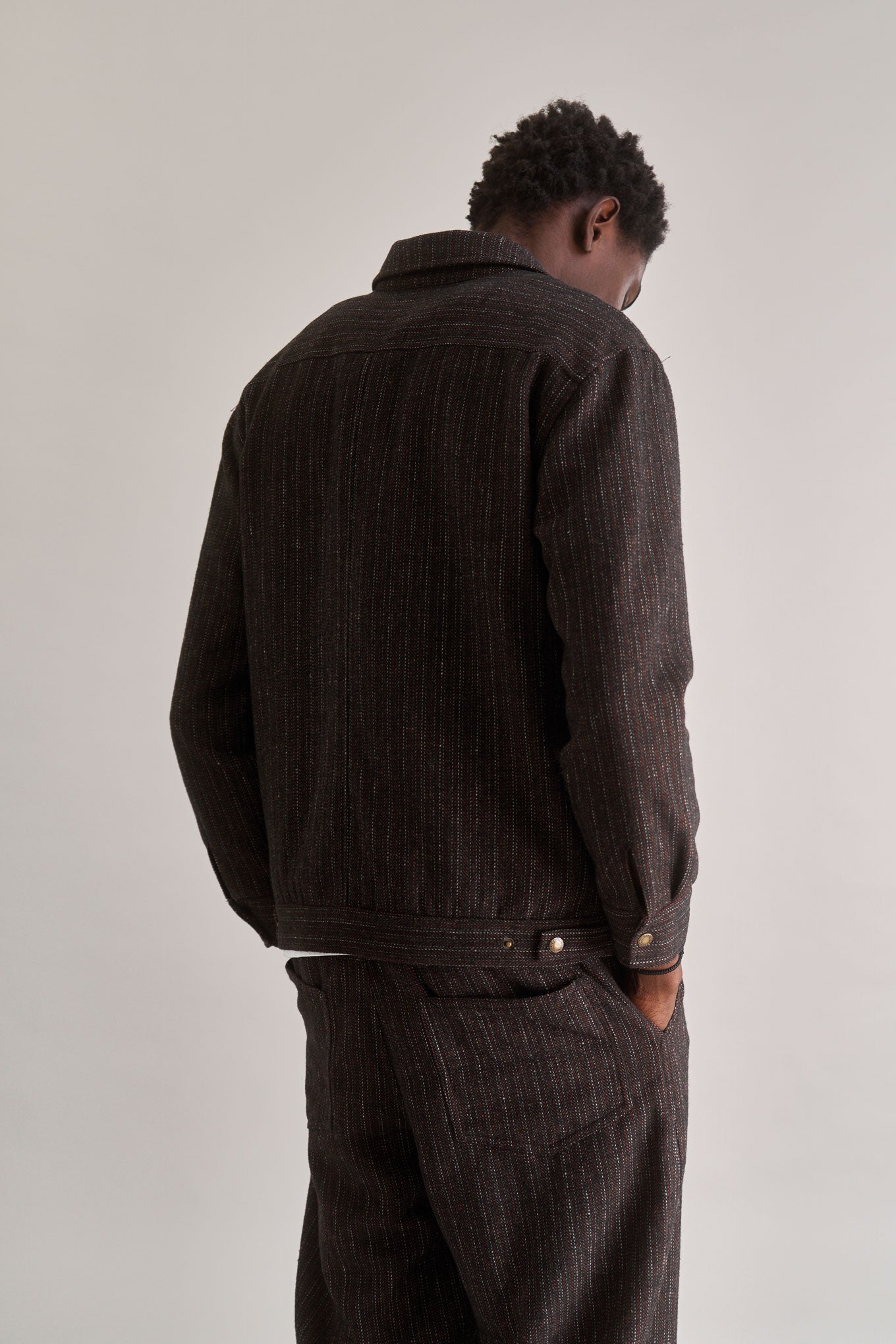 GABE Recycled Poly Wool Blend Jacket - Walnut