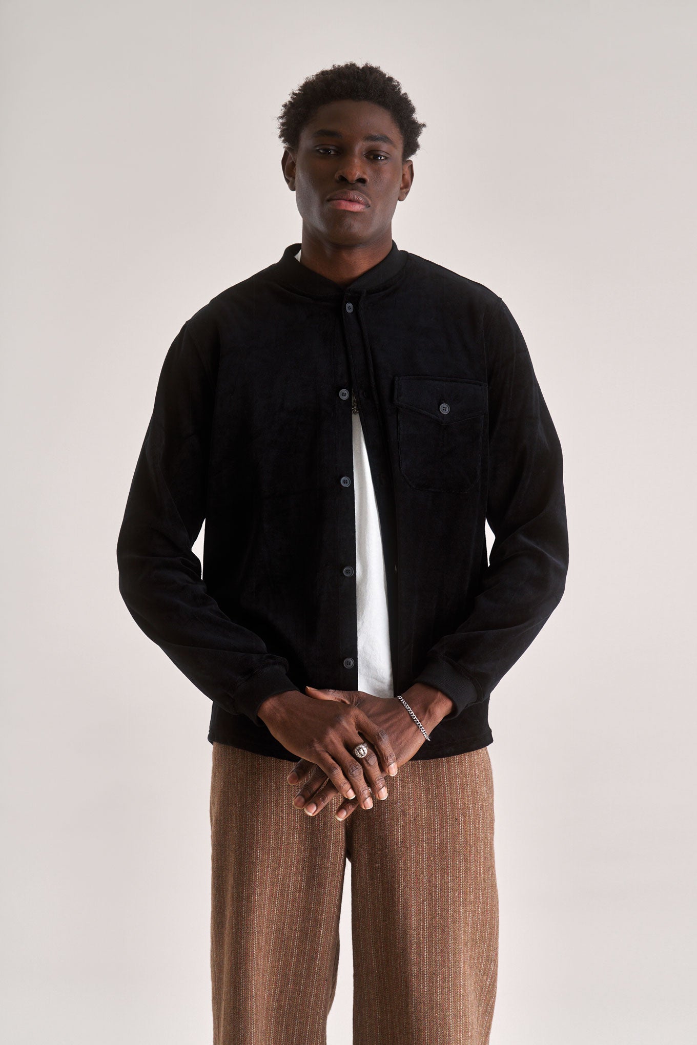 COLE Organic Cotton Poly Velvet - Black