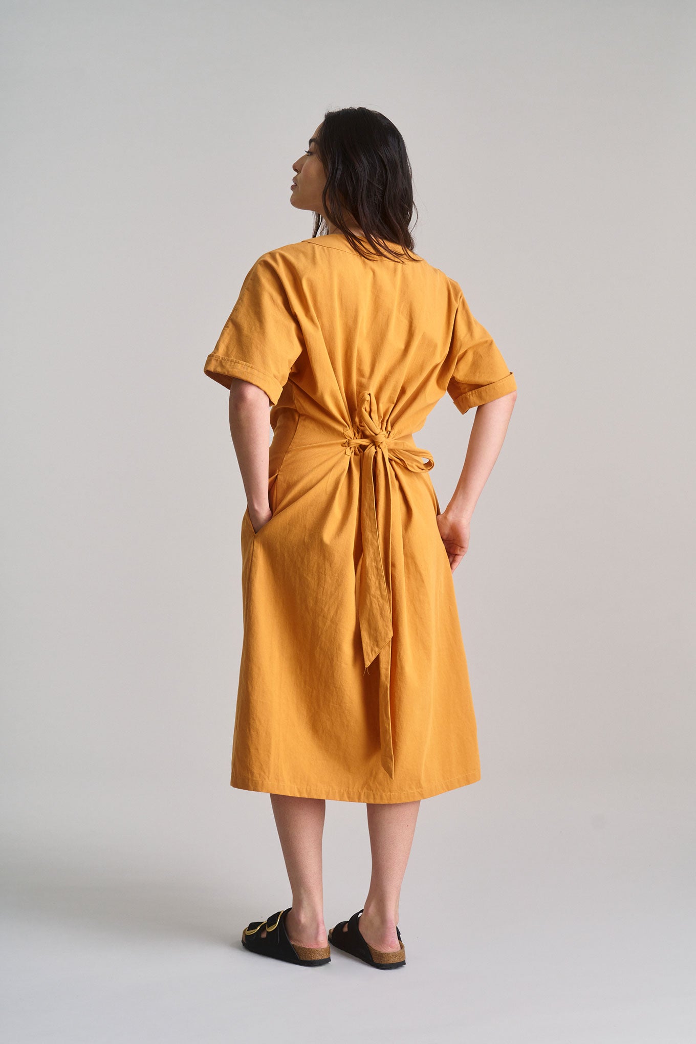 DUSK - Organic Cotton Dress - Orange
