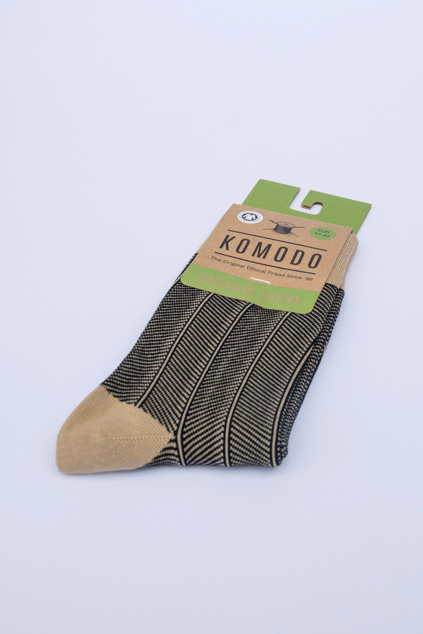 HERRINGBONE - GOTS Organic Cotton Socks Croissant