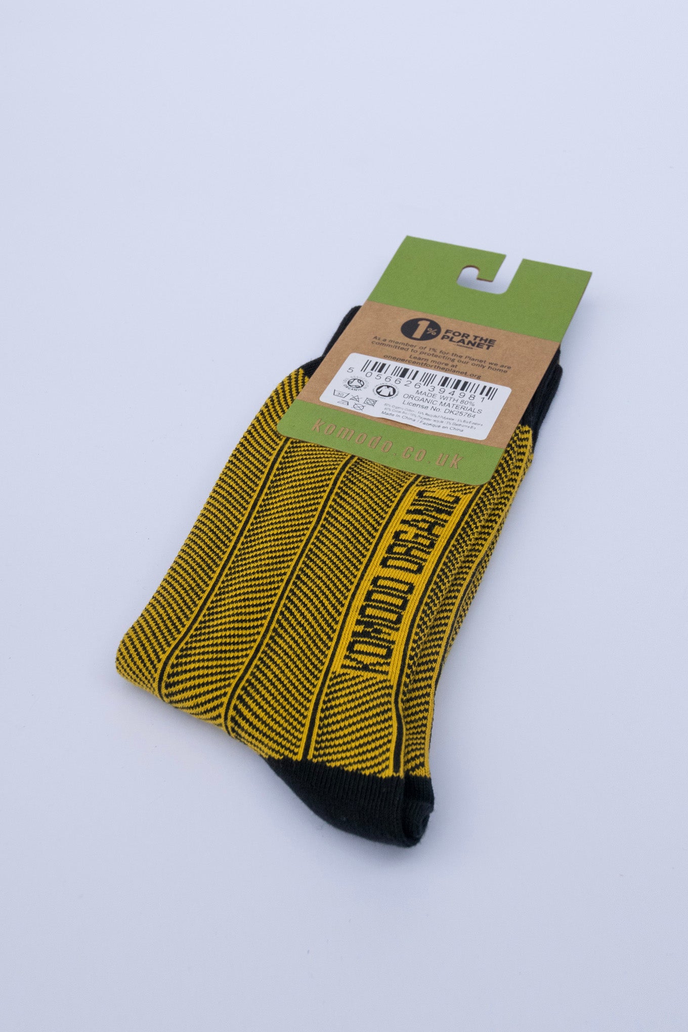 HERRINGBONE - GOTS Organic Cotton Socks Mustard