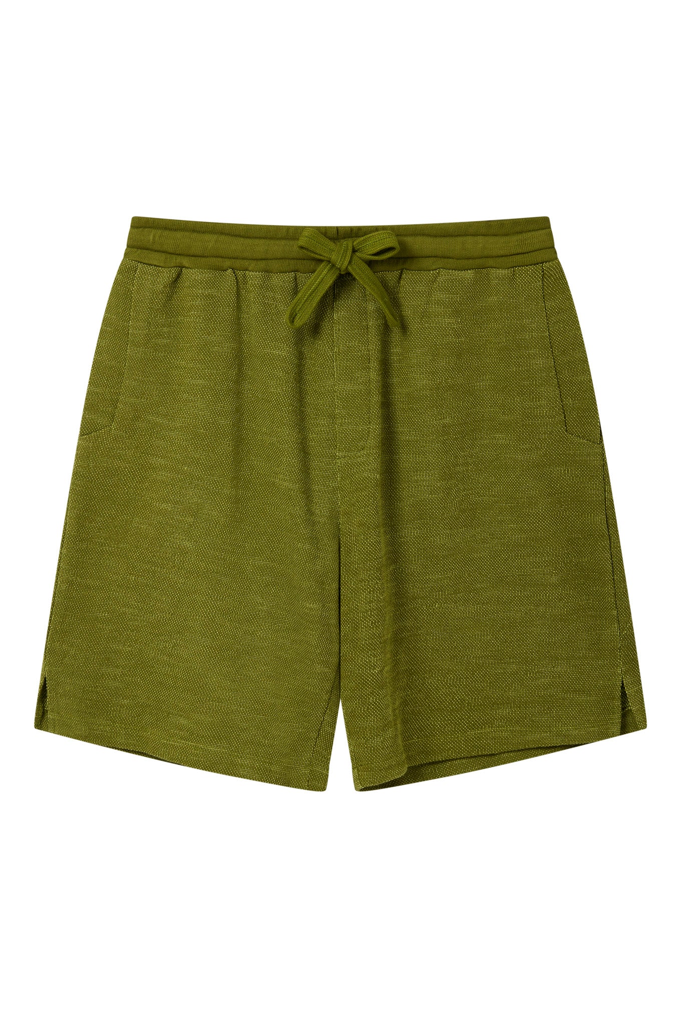 CALUM - Organic cotton shorts - Green melange