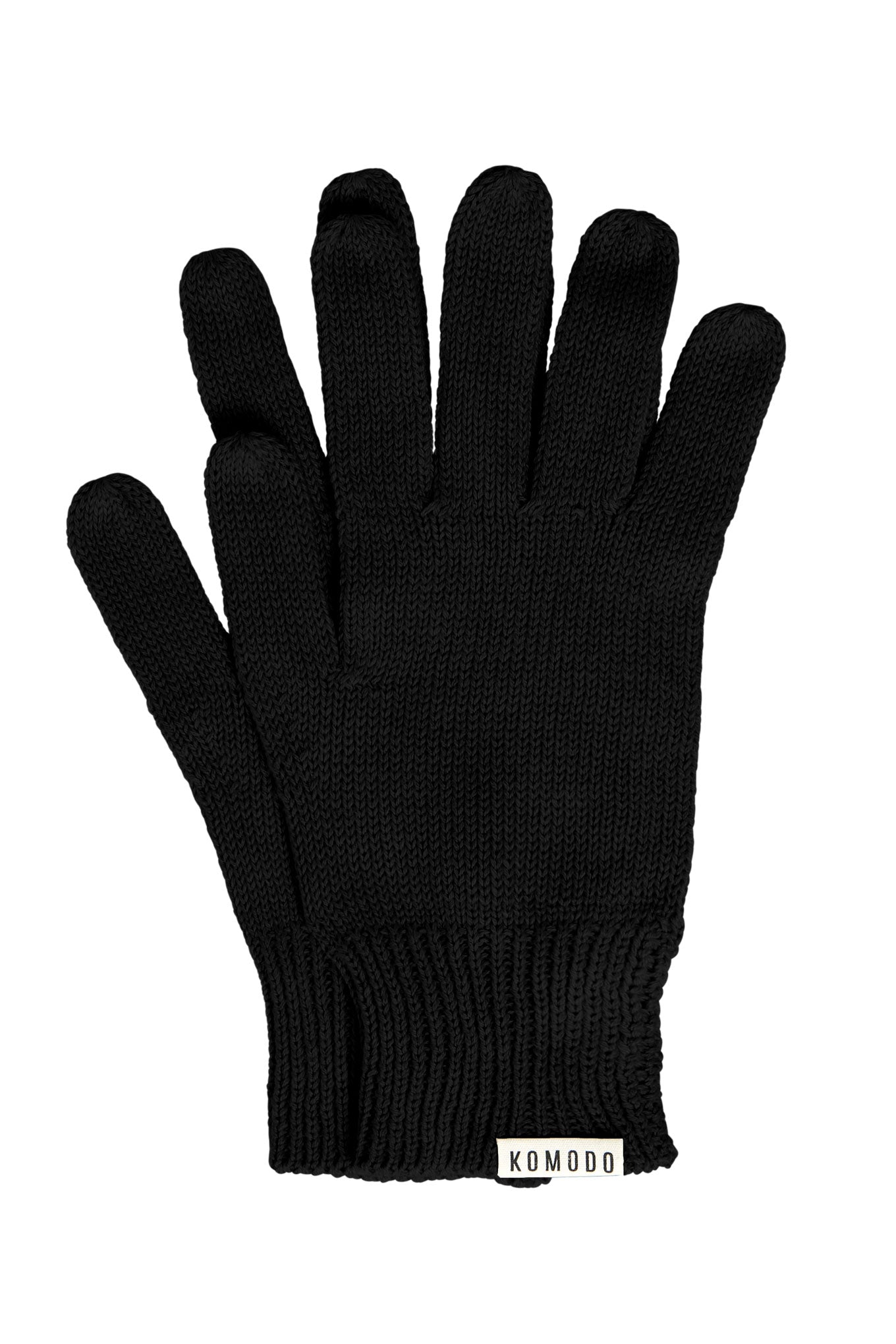 CITY GOTS Organic Cotton Gloves - Black