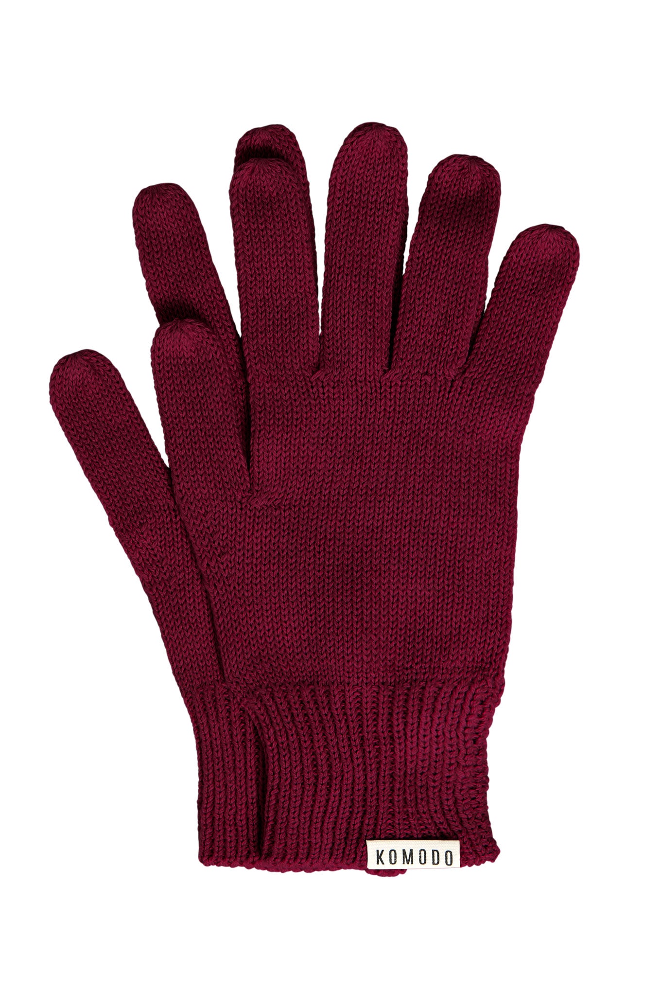 CITY - GOTS Organic Cotton Gloves - Wine Red