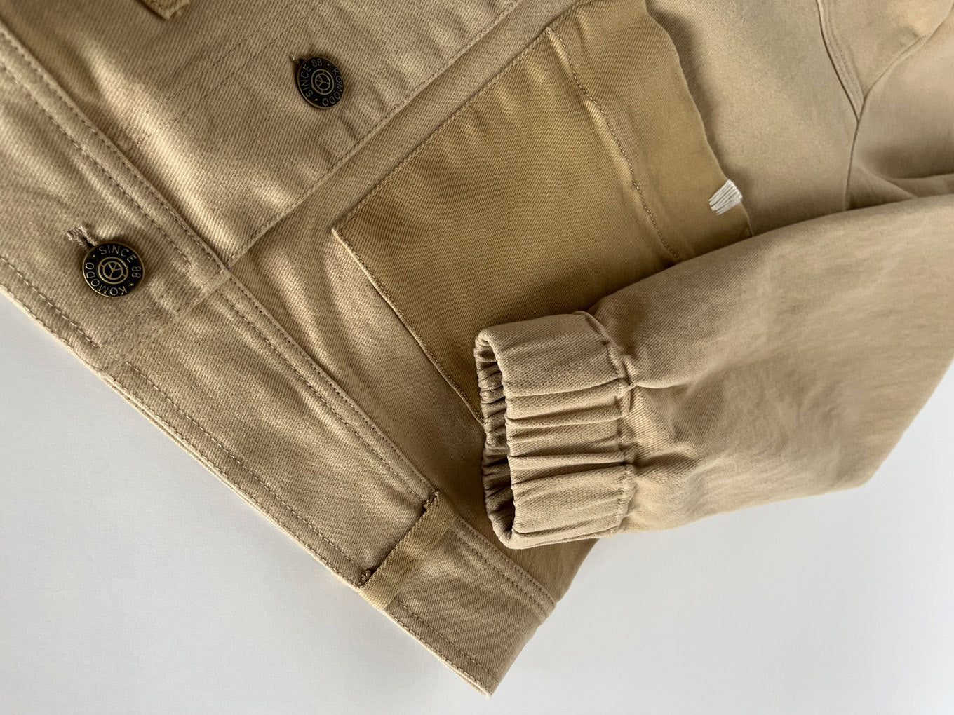 RUFFLE - Organic Cotton Jacket - Dark Sand