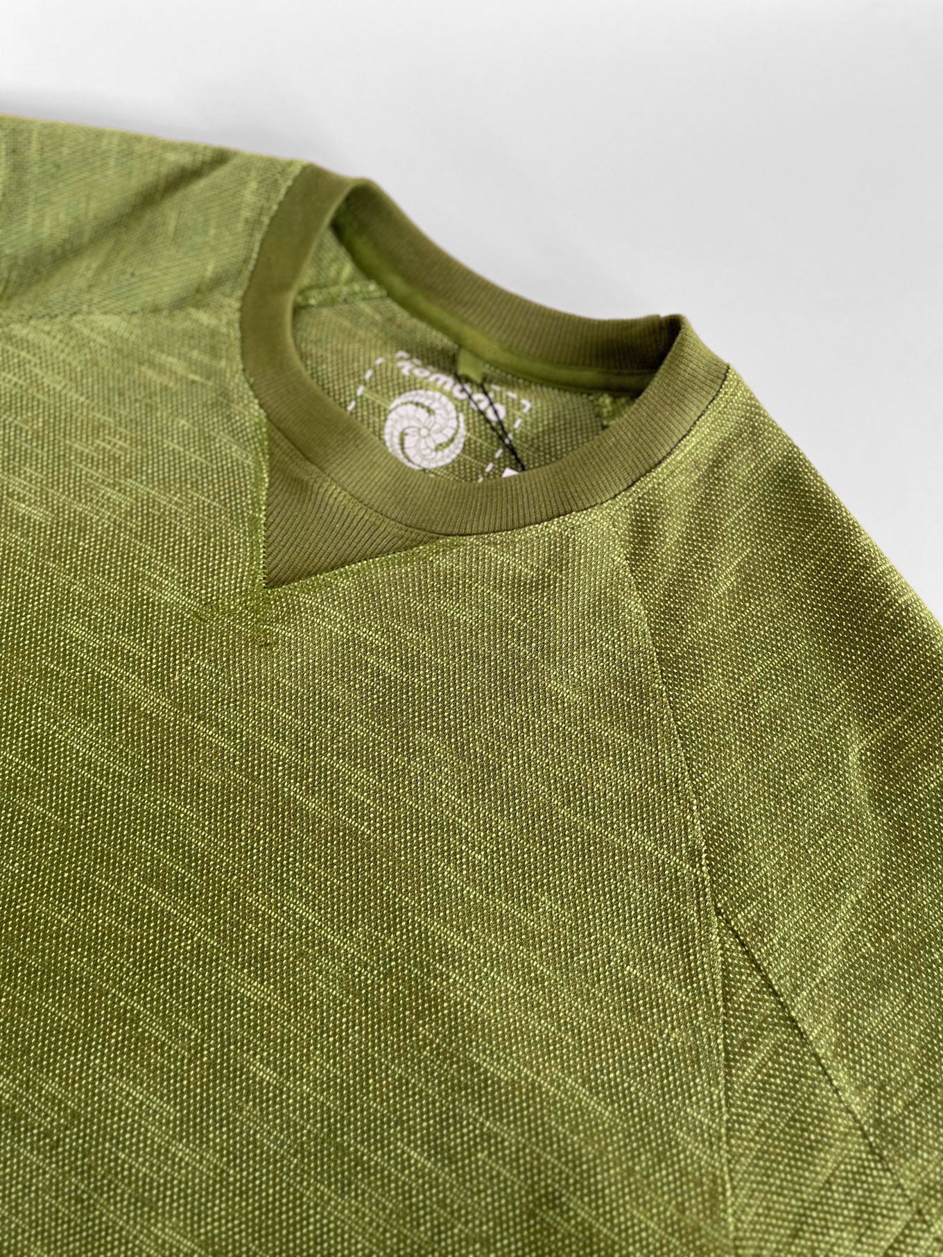 ANTON - Organic cotton sweat - Green melange