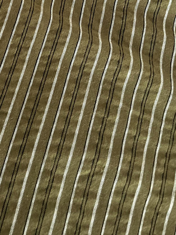 SCRUNCHY Organic Cotton - Pinstripe Green