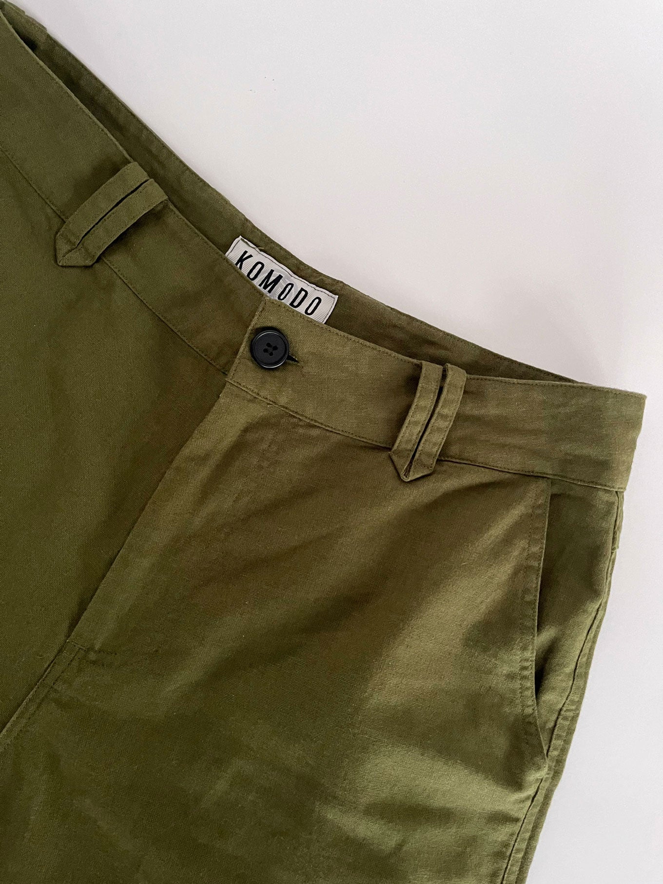 MAKULU - Organic Linen Cotton Trouser - Khaki