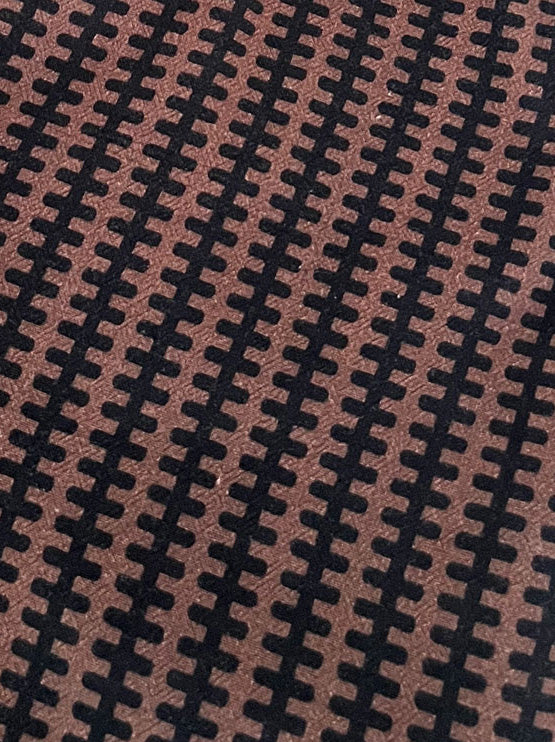 SCRUNCHY Organic Cotton - Bolt Print Brown