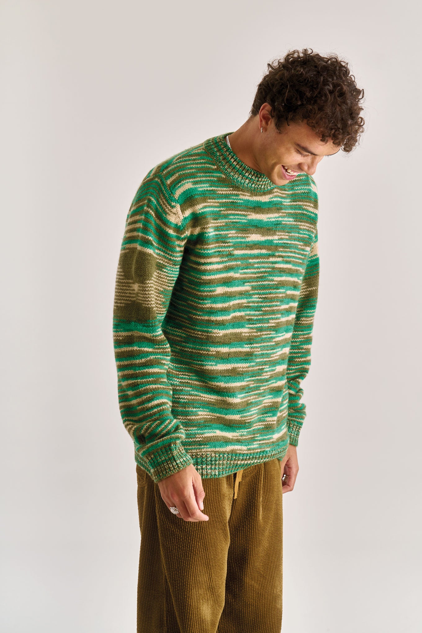 TERUMA Lambs Wool Jumper - Green