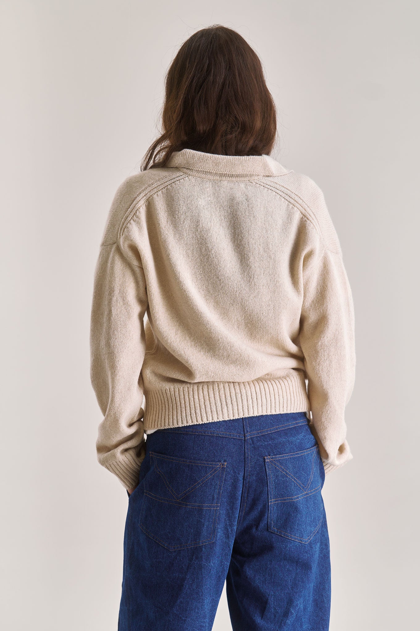 CONNIE Merino Wool Top - Sand