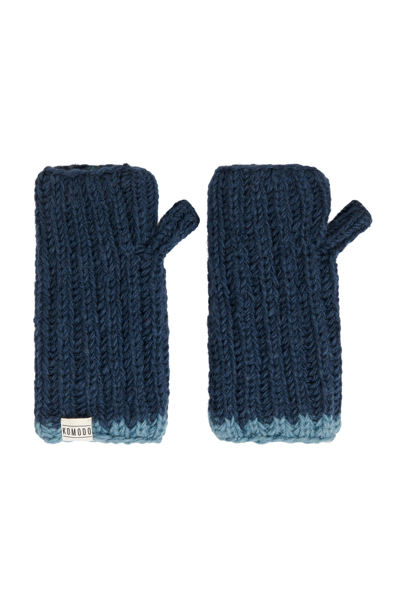 RAFI RIB Fleece Lined Mitten - Navy