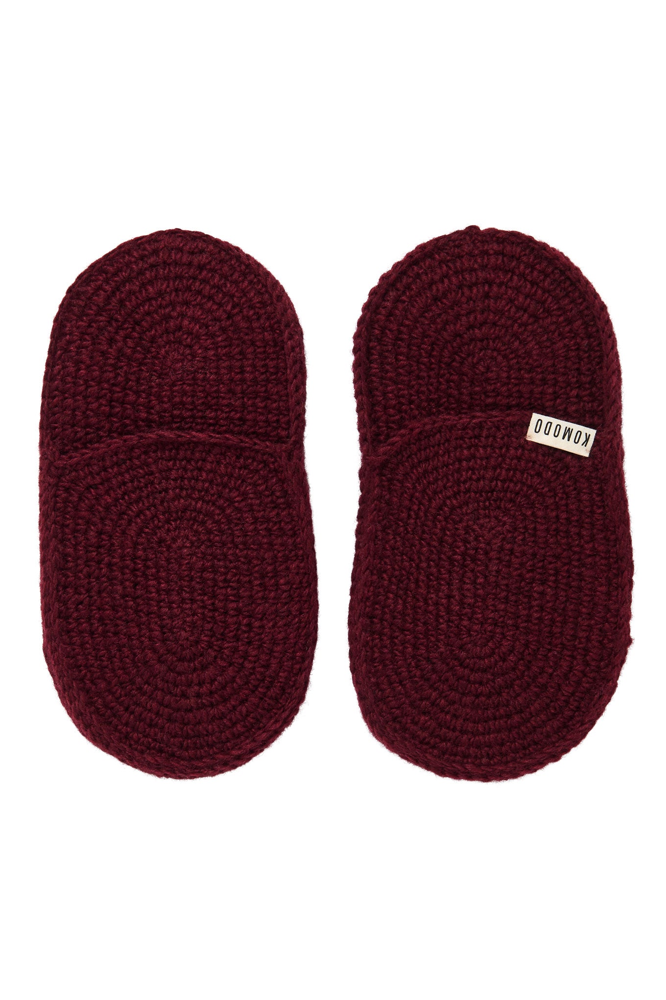 HIDE - Handknitted Wool Slipper Wine Red