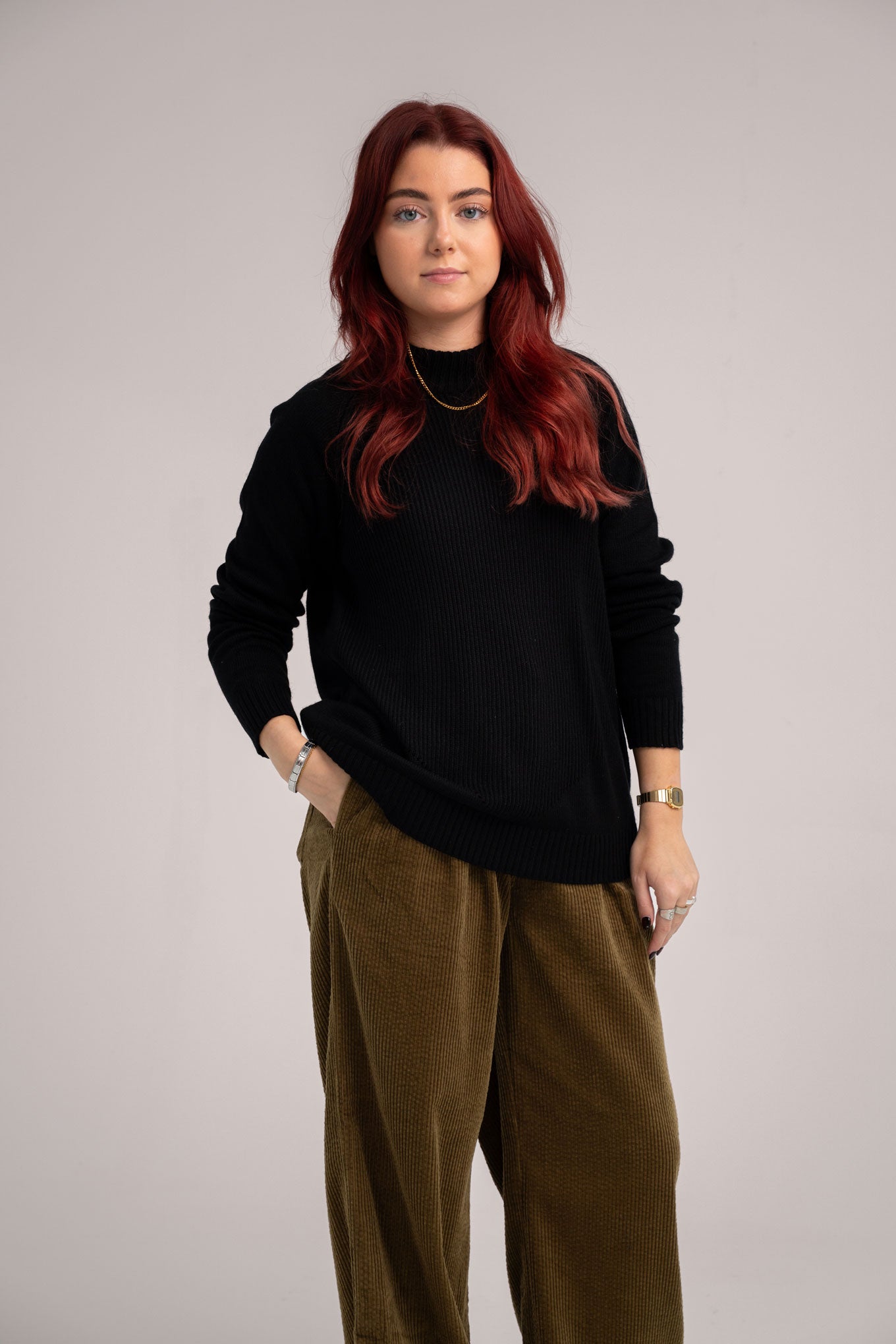 KATE Merino Wool Jumper - Black