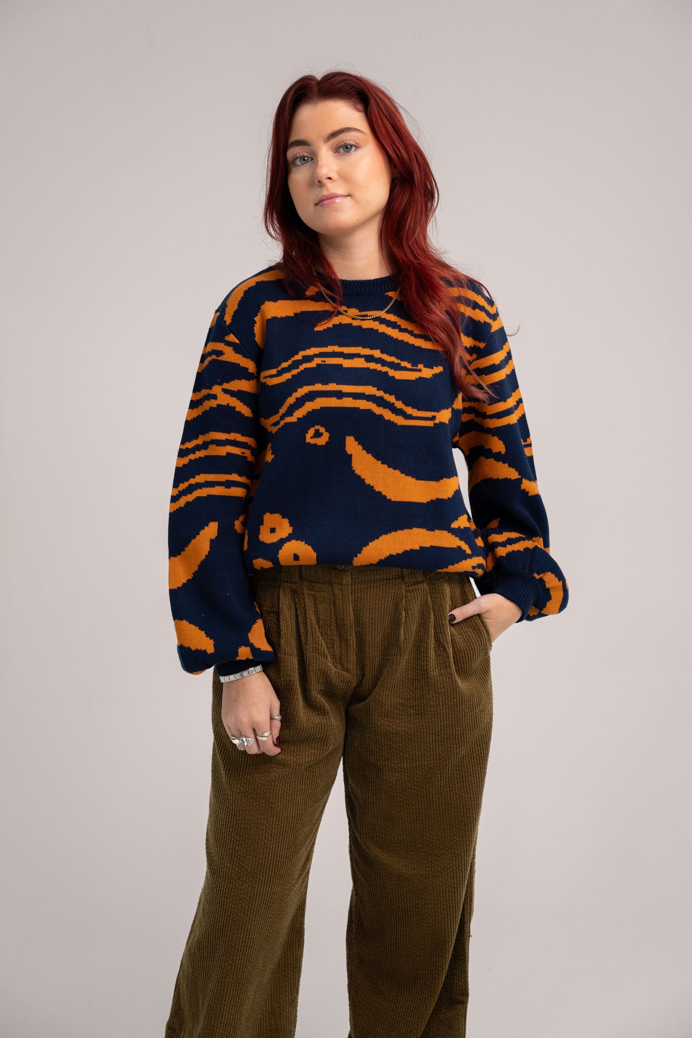 TIGER HOPE - GOTS Organic Cotton Jumper Navy