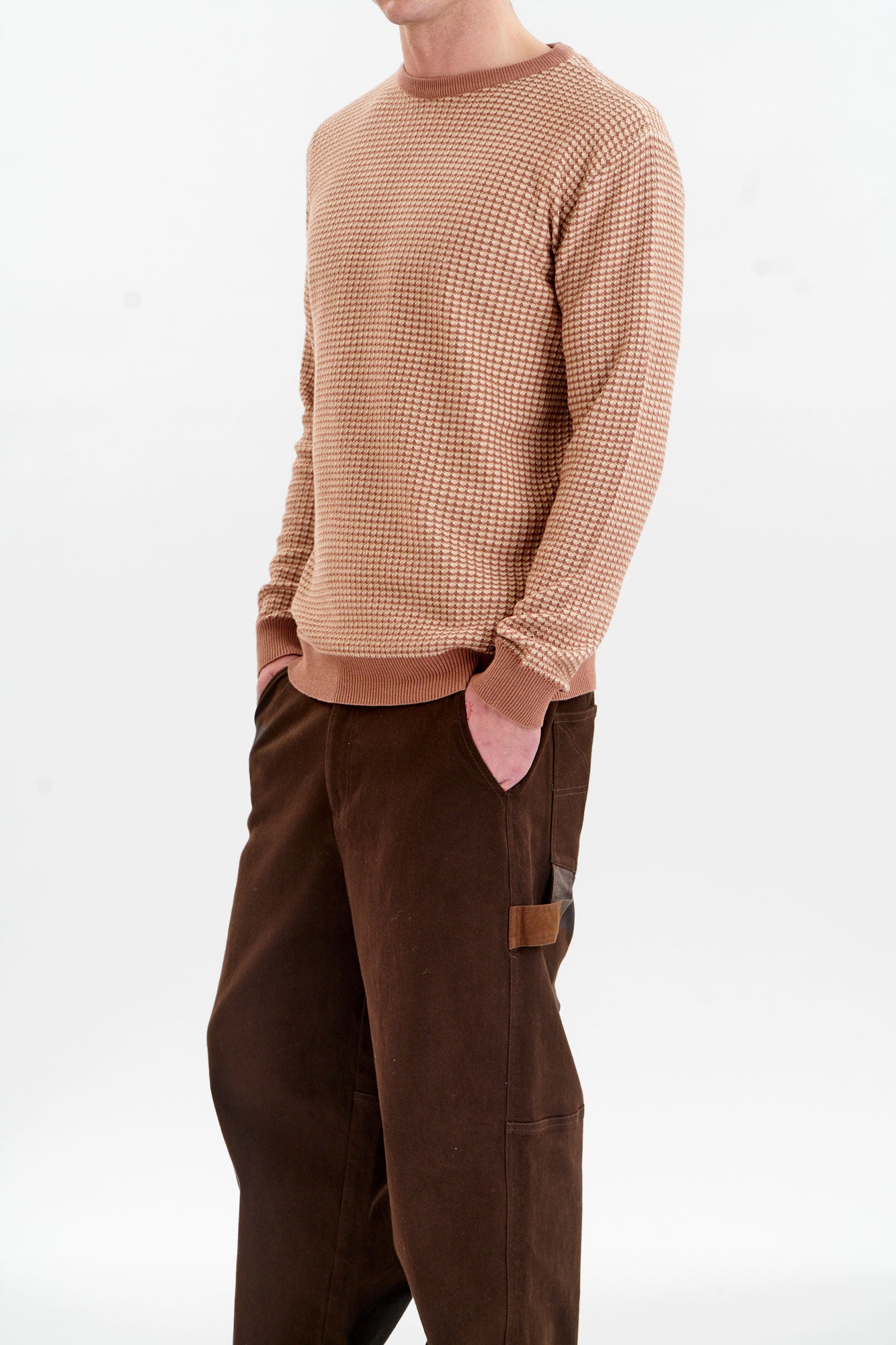 HASAN Organic Cotton Jumper - Coffee