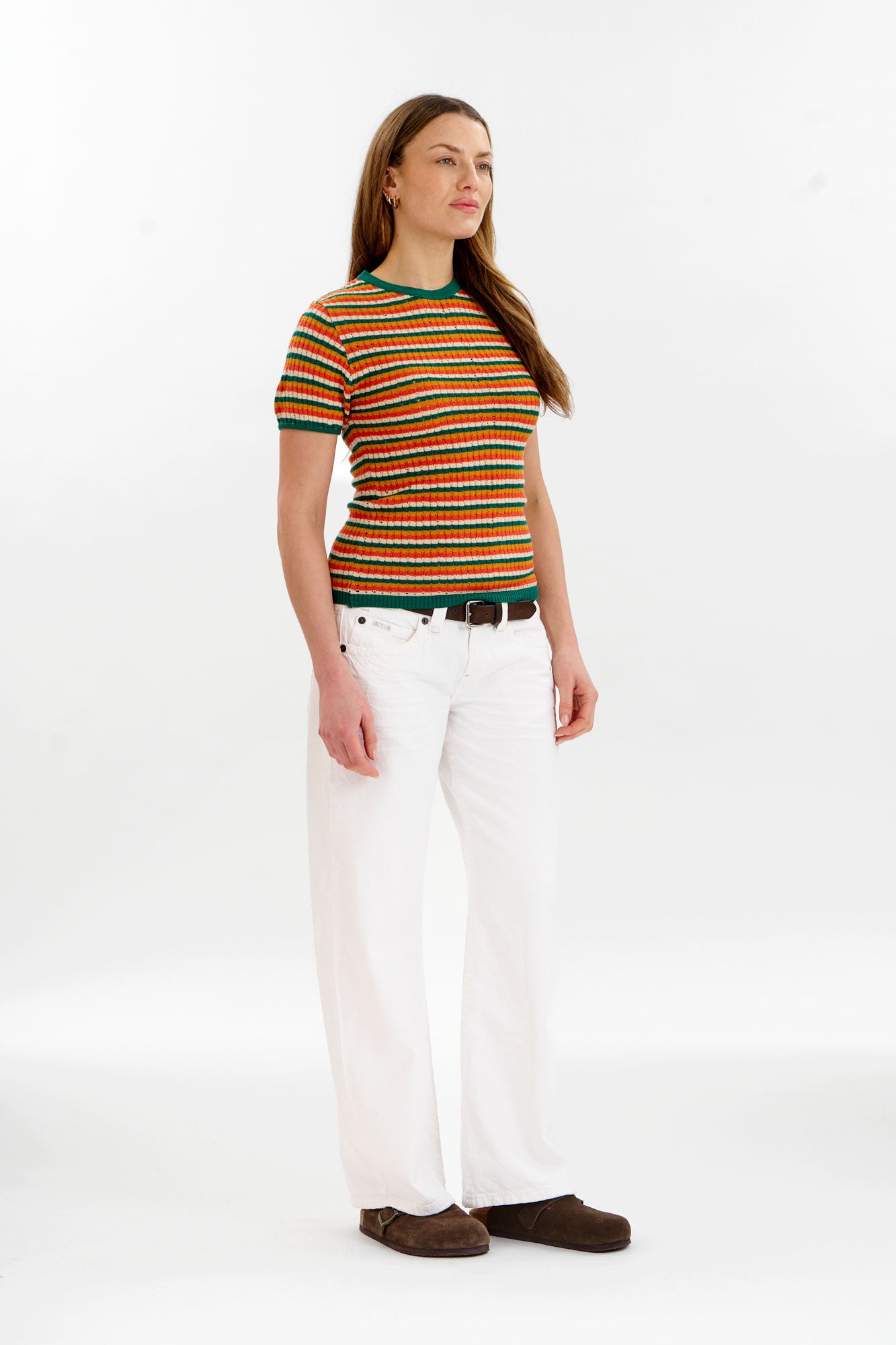 PENELOPE Organic Cotton Knit Tee - Earth