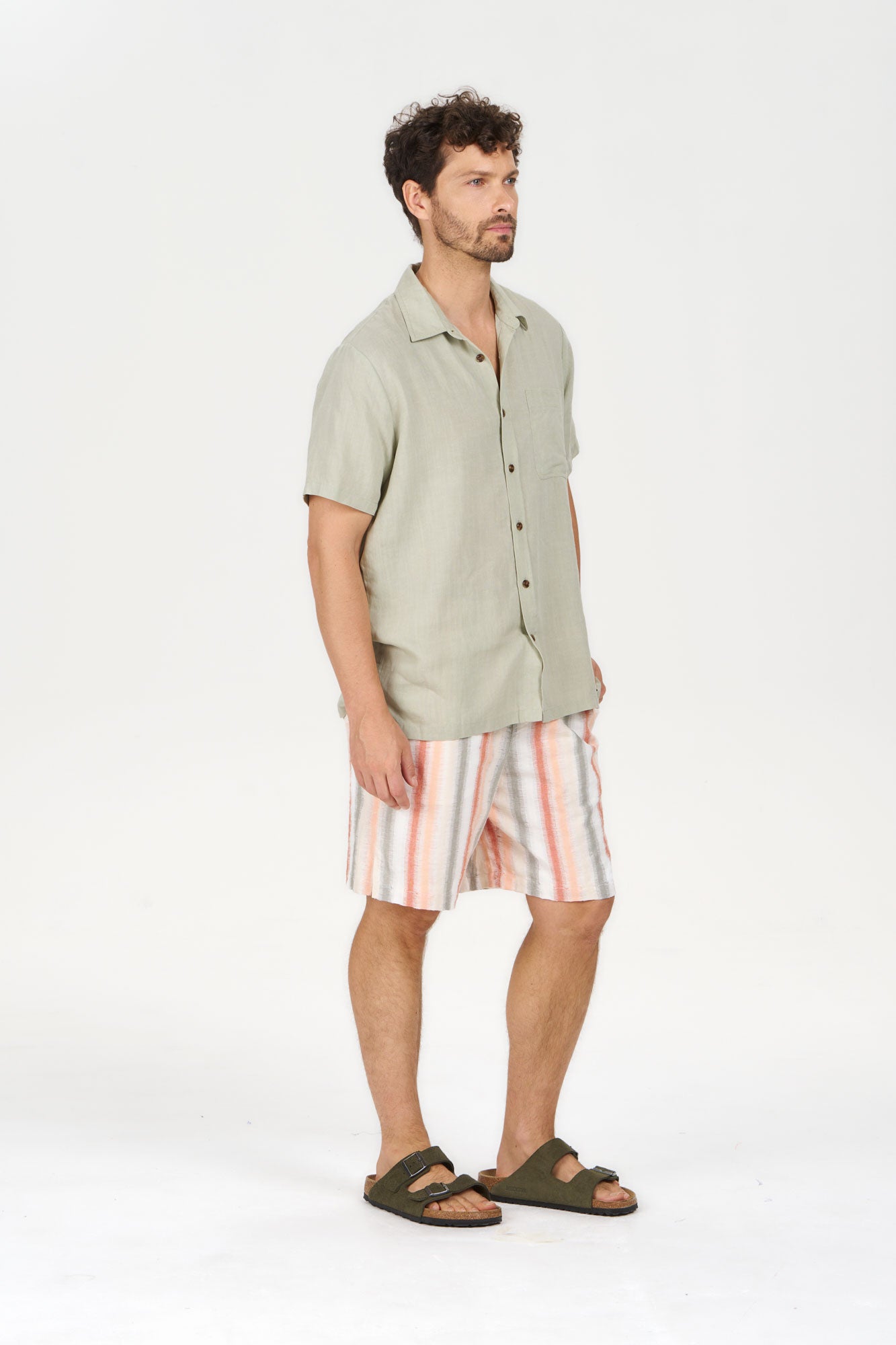 LOYLE Tencel Linen Shirt - Sage