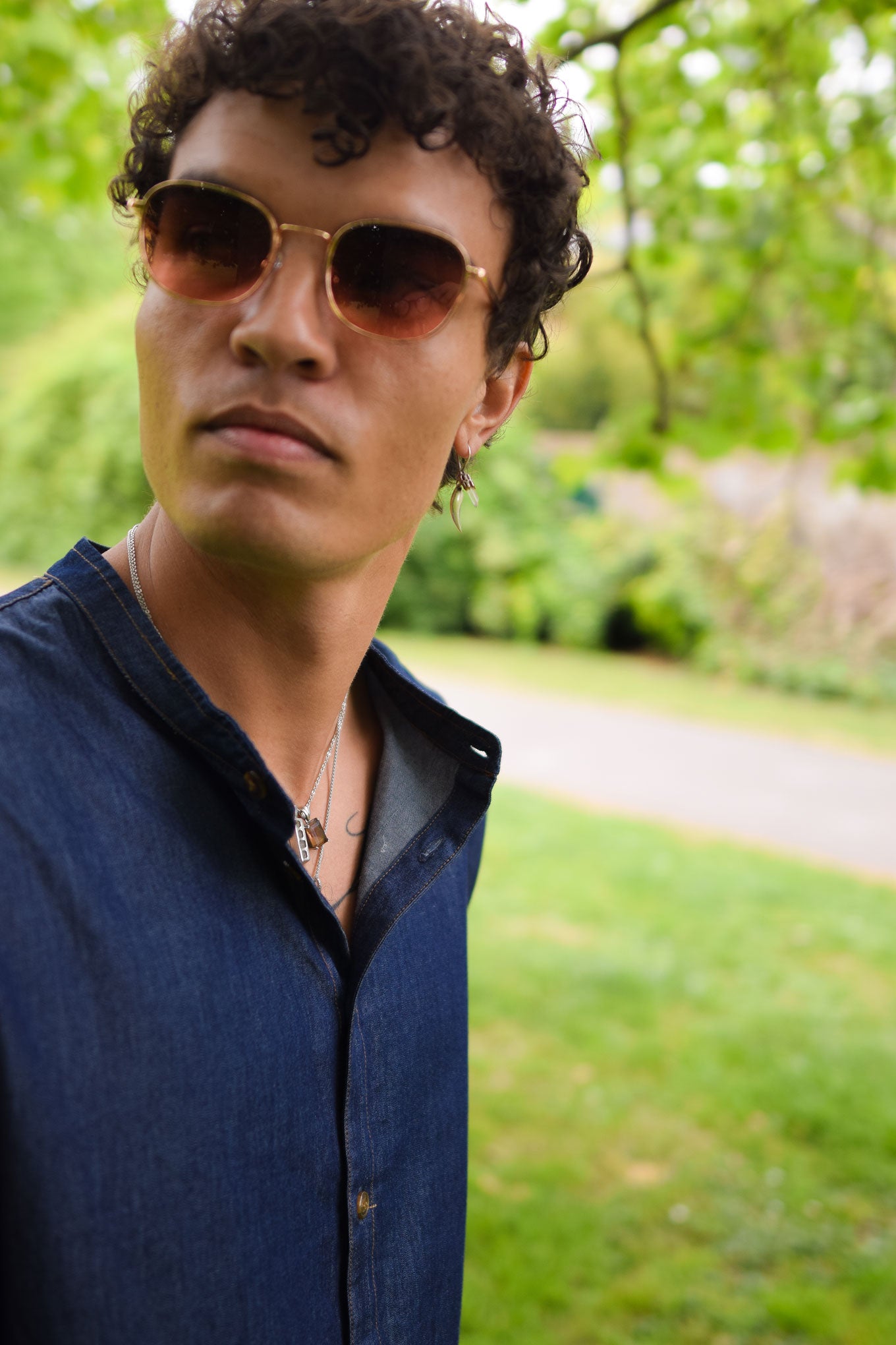 ROBBIE Organic Cotton Chambray Shirt