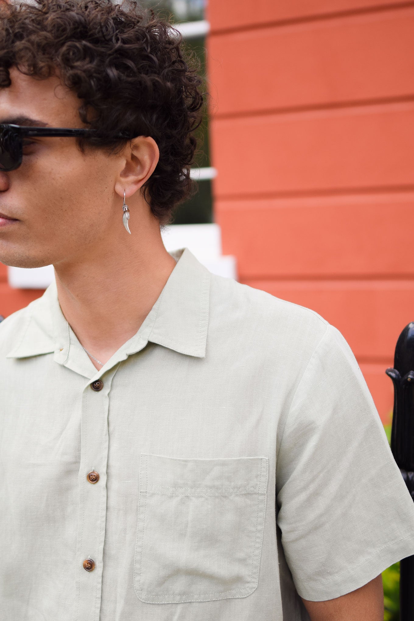 LOYLE Tencel Linen Shirt - Sage
