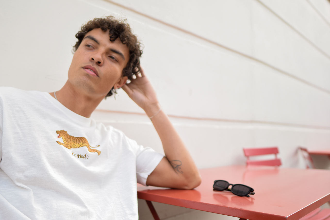 LE TIGRE Organic Cotton Tee - White