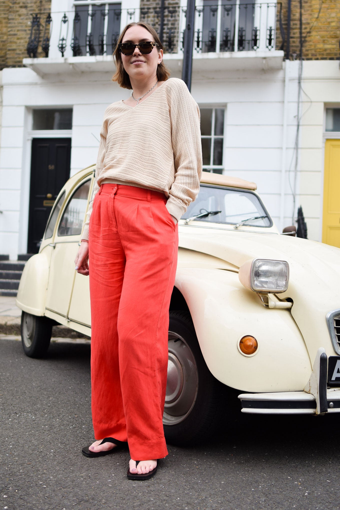LION Tencel Linen Trouser - Coral