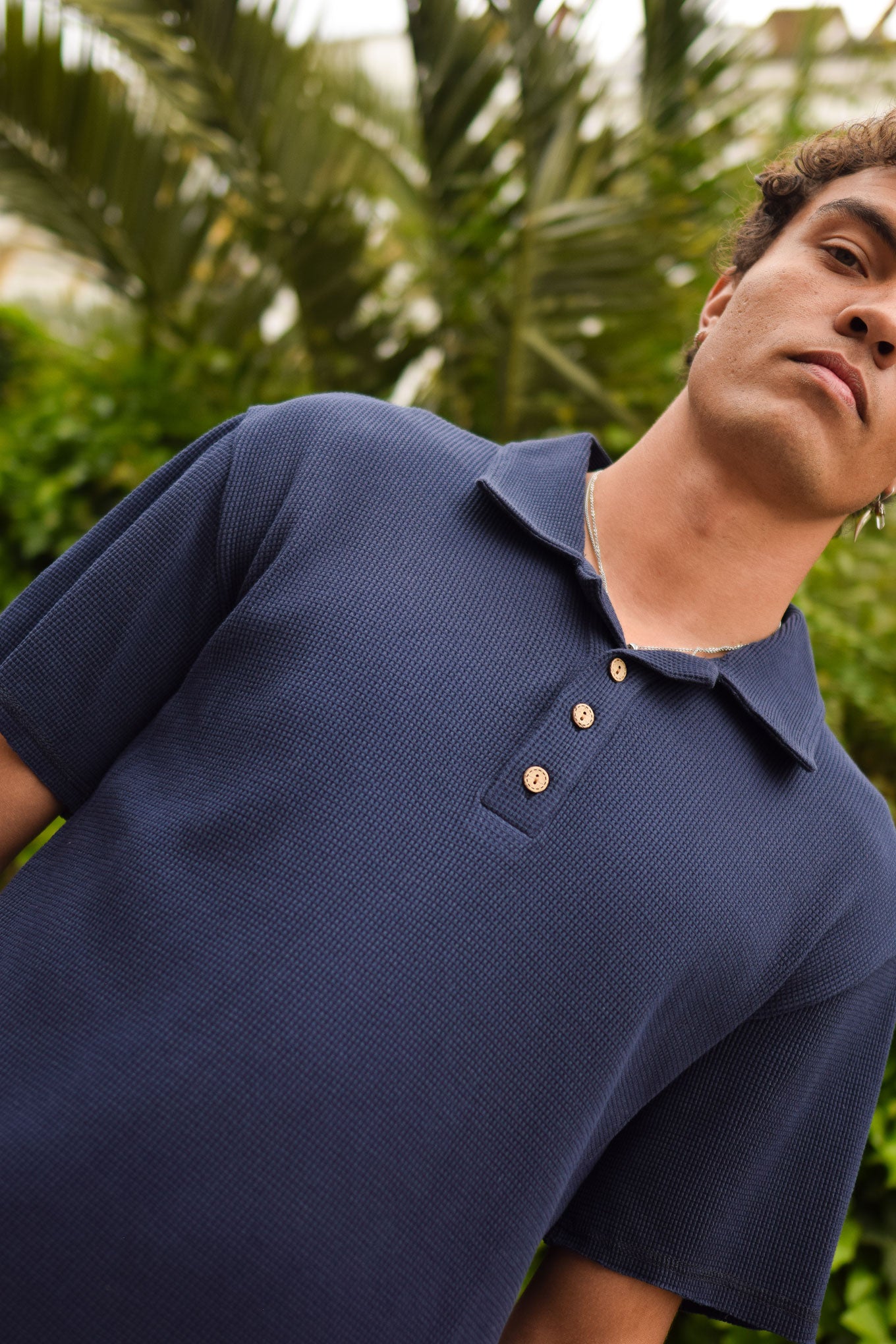 IVER Organic Cotton Top - Navy