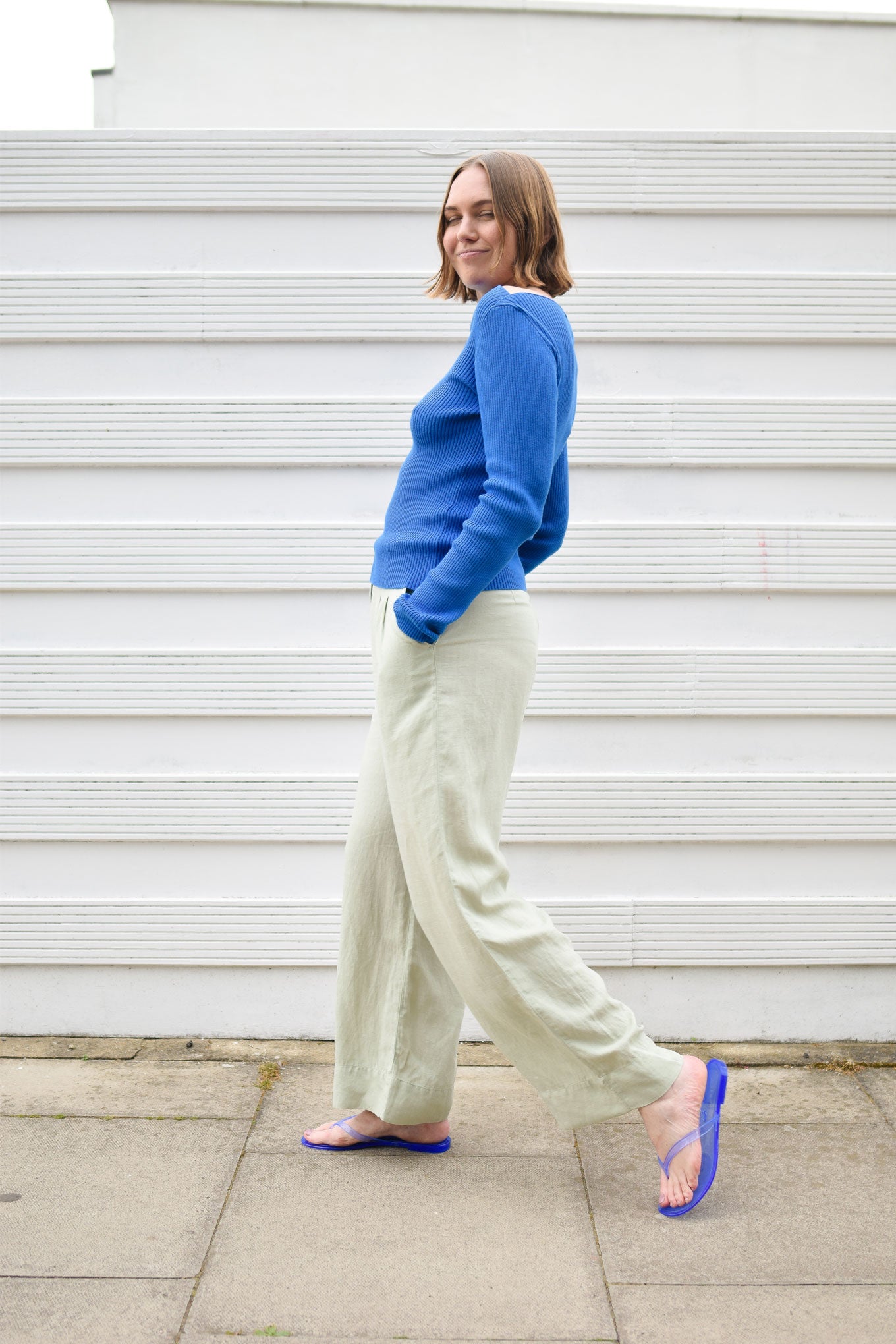 LION Tencel Linen Trouser Sage