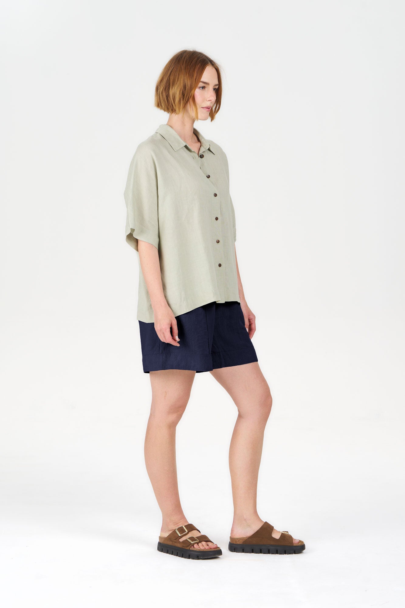 KYGO Tencel Linen Short - Navy