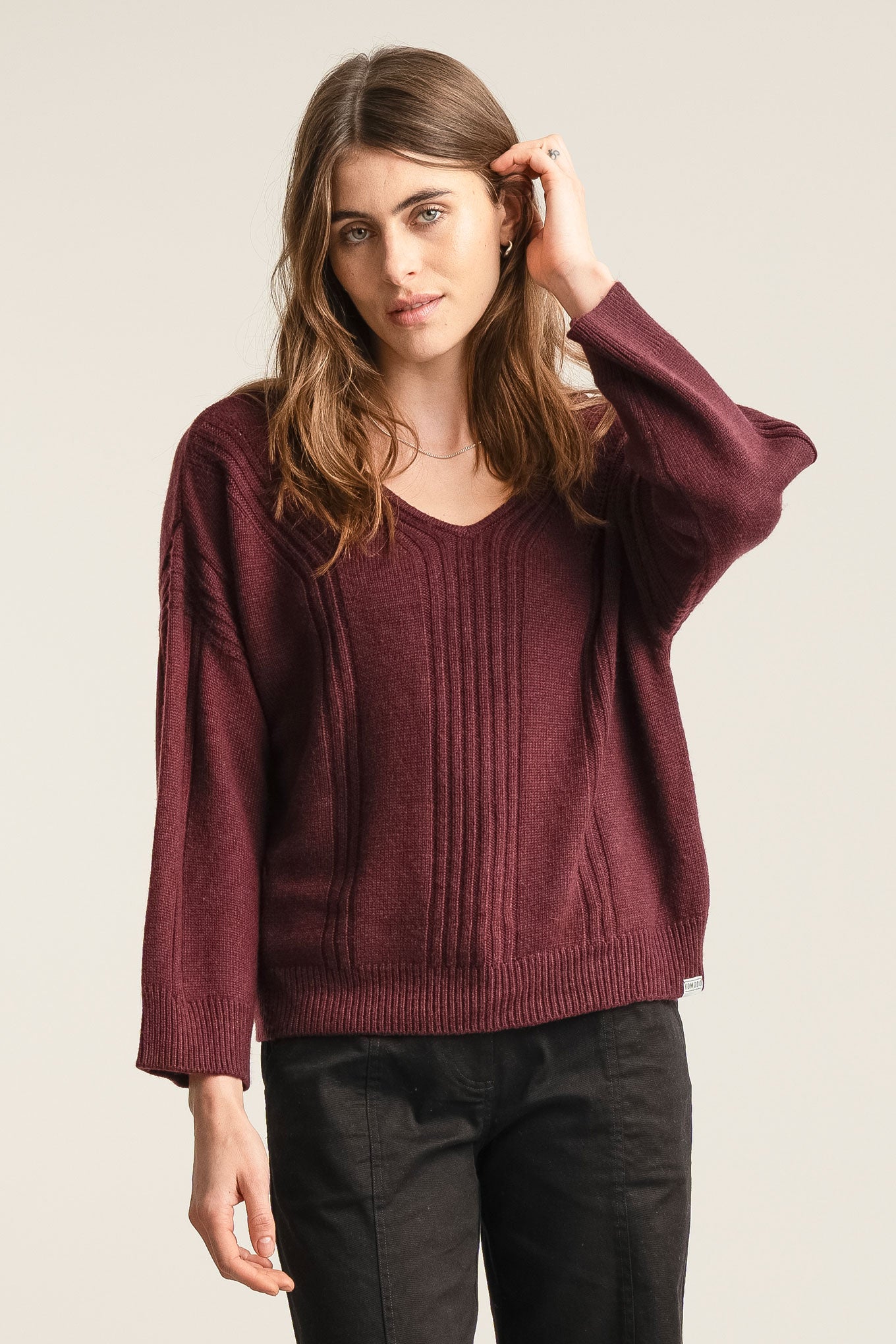 ANYA Wool Jumper - Walnut