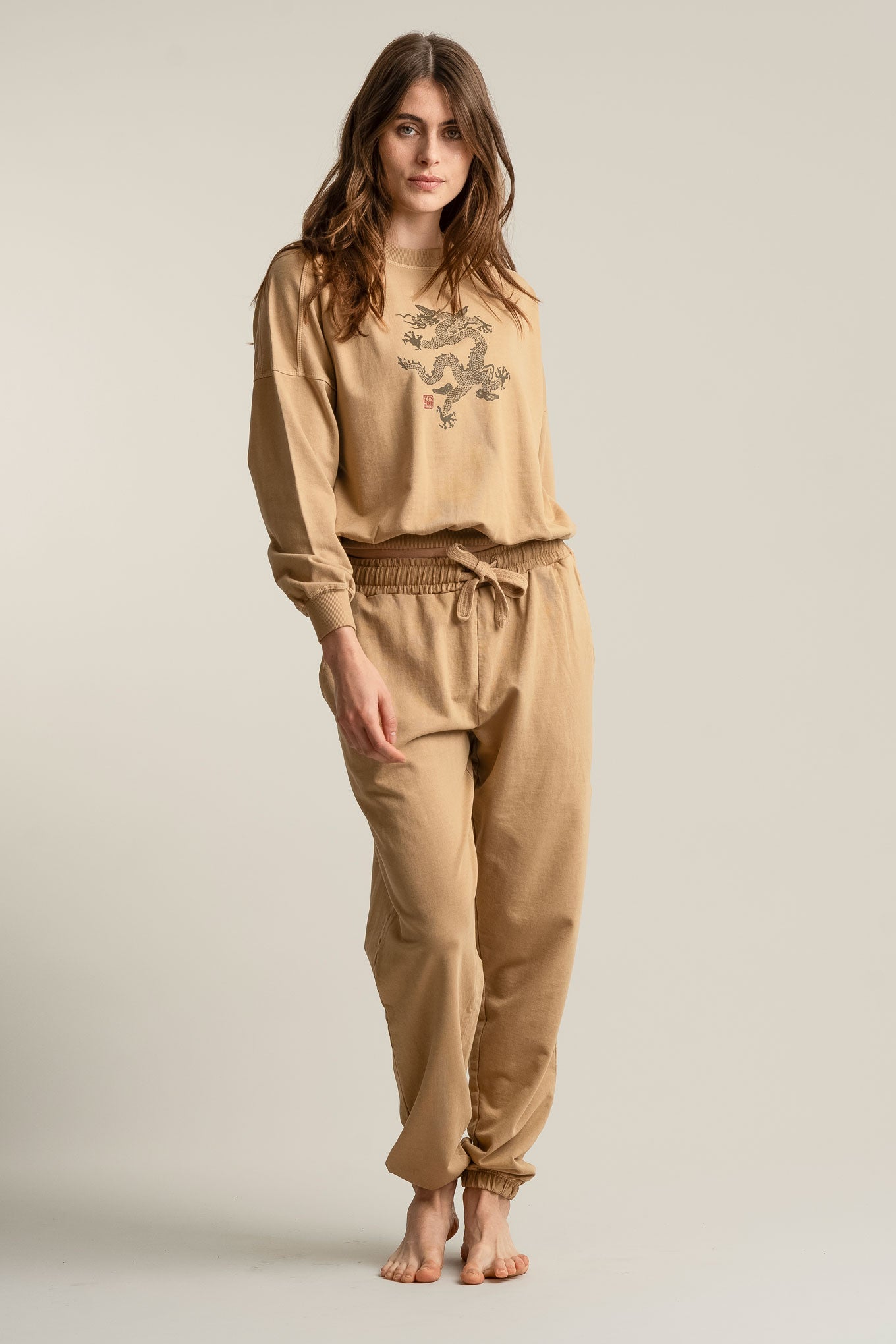 DRAGON DAWN Organic Cotton Sweat - Croissant