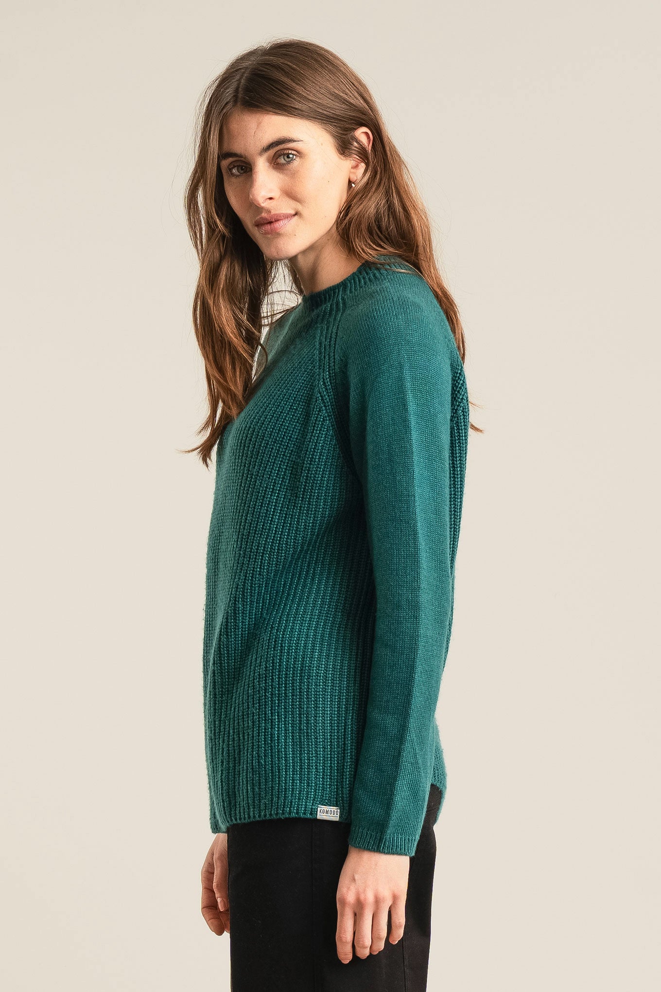 KATTY - Fine Merino Wool Jumper Ivy Green