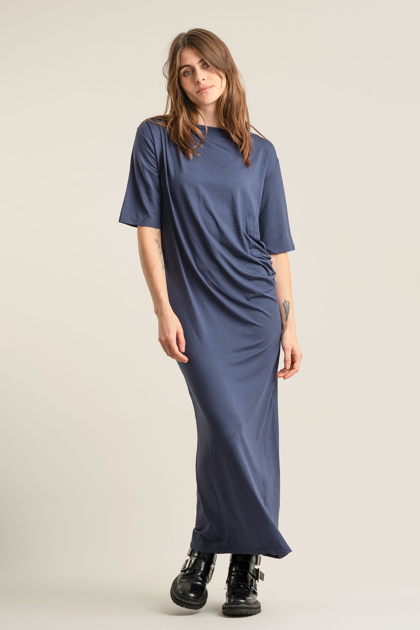 SAHARA Modal Dress - Navy