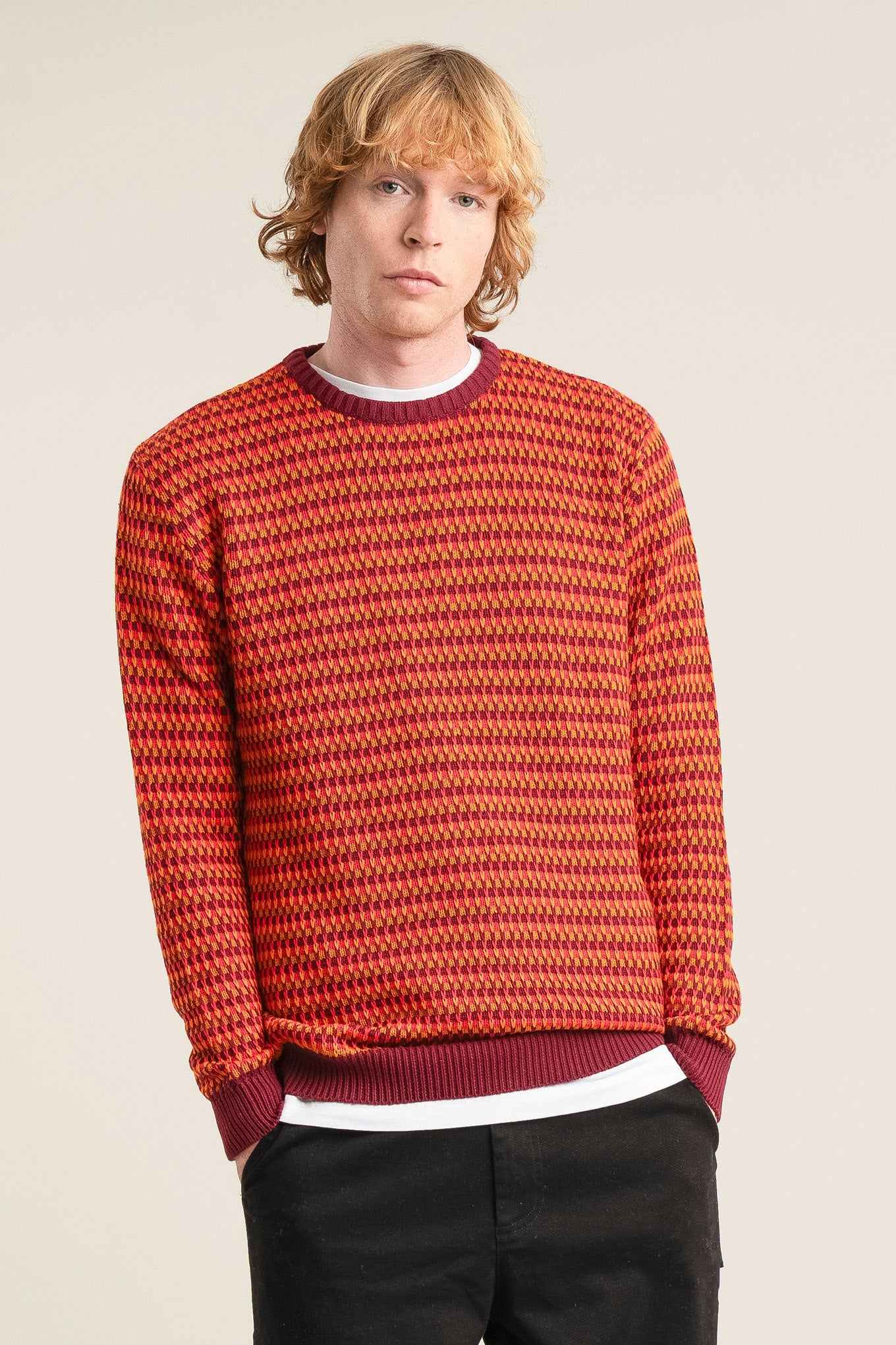 KAI - Organic Cotton Jumper Wine Red