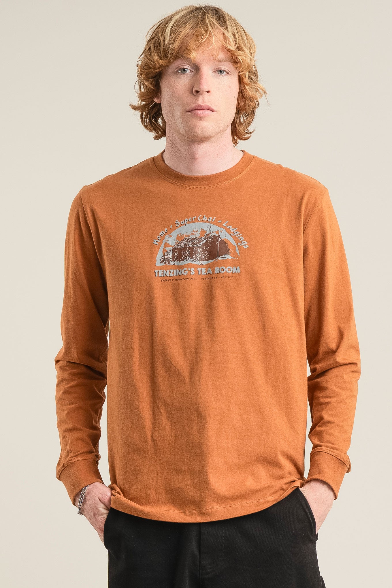 TEAM ROOMS Organic Cotton Tee - Brass