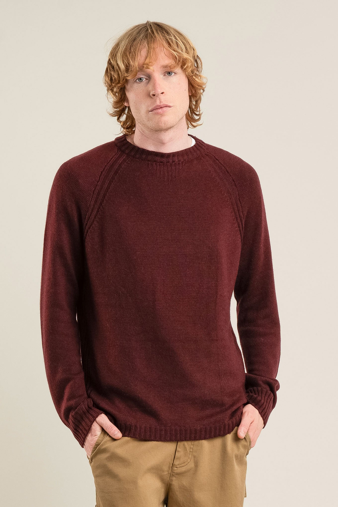 CHRISTOFF Merino Wool Jumper - Walnut