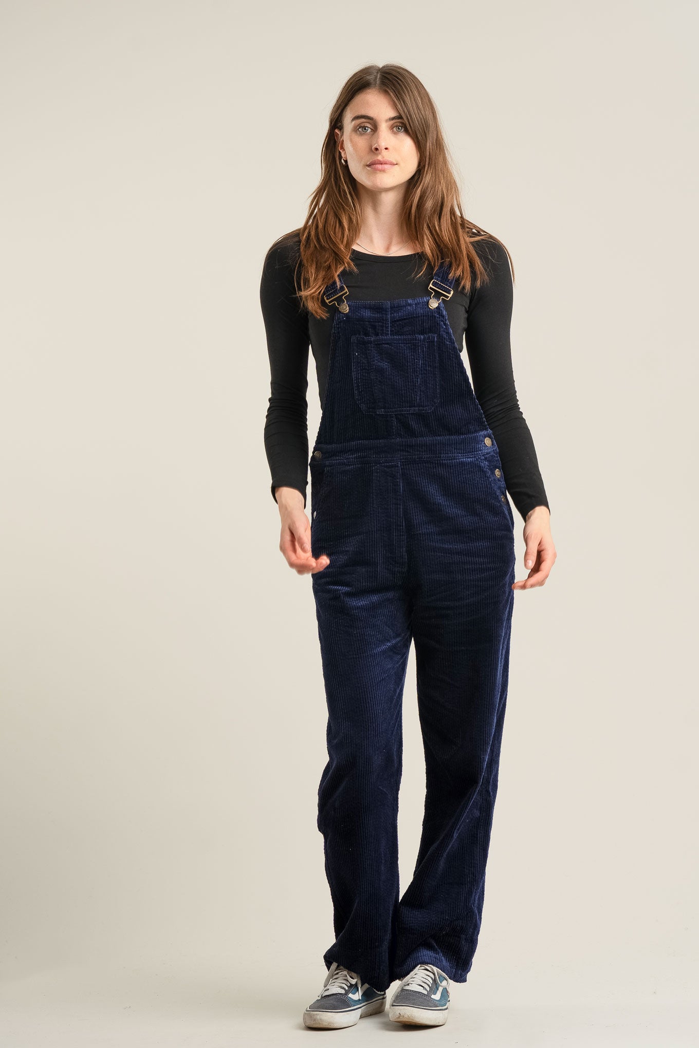 LENI Organic Cotton Cord Dungaree - Navy