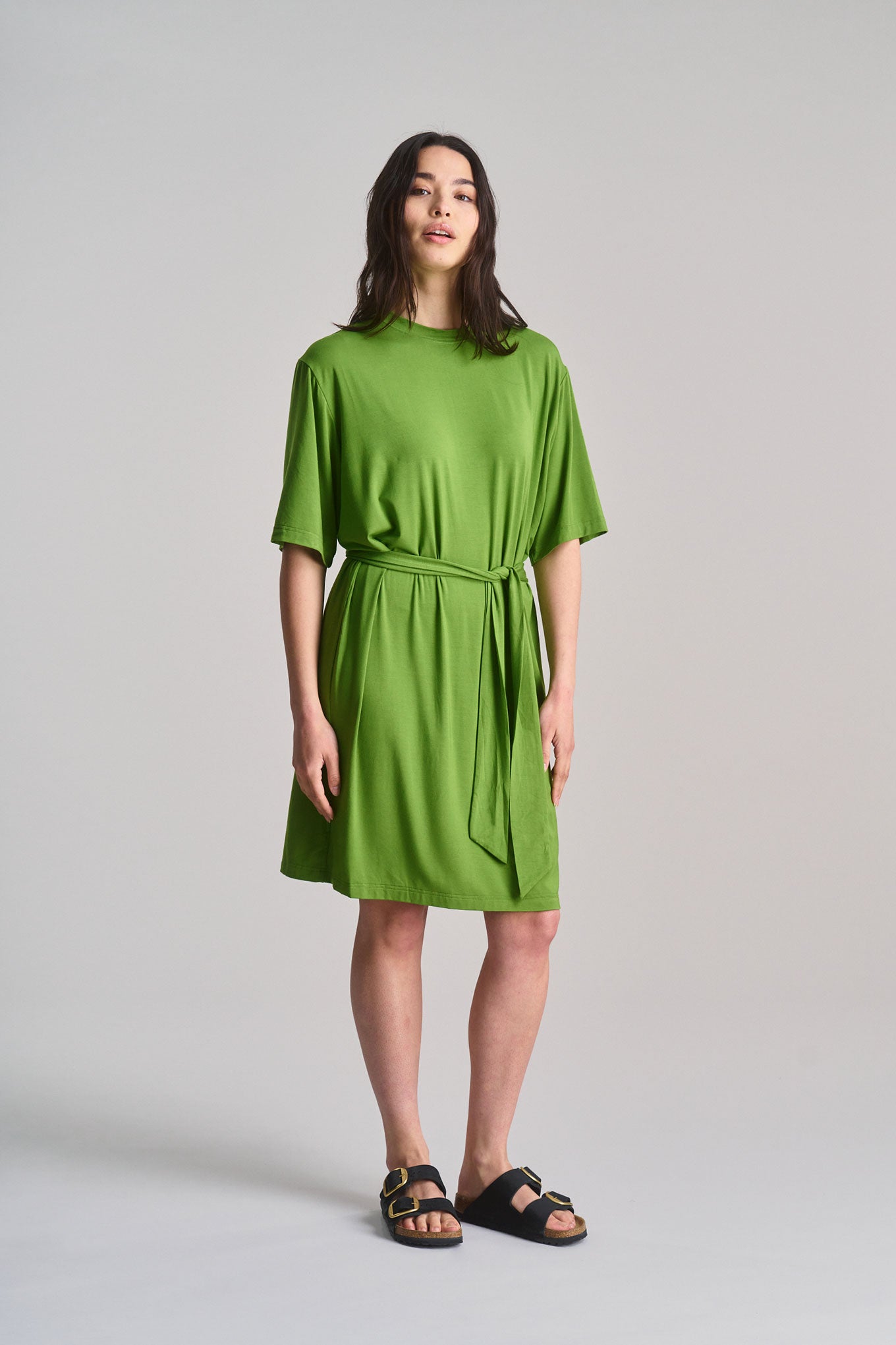 SADIE - Modal Jersey Dress - Green