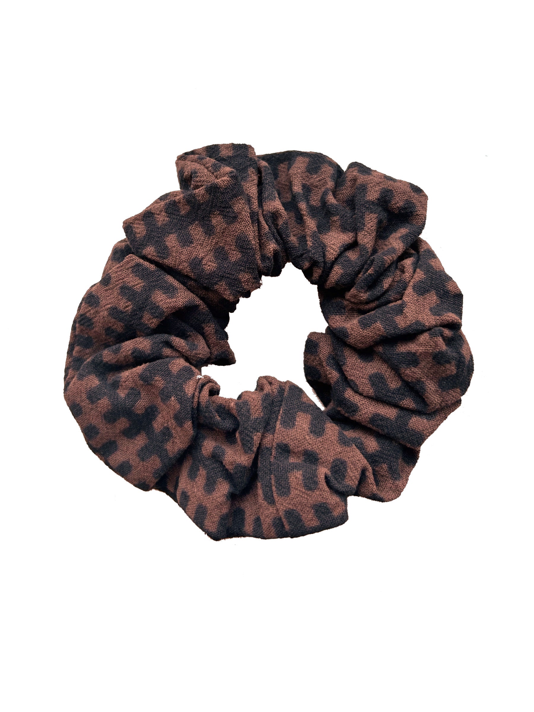 SCRUNCHY Organic Cotton - Bolt Print Brown
